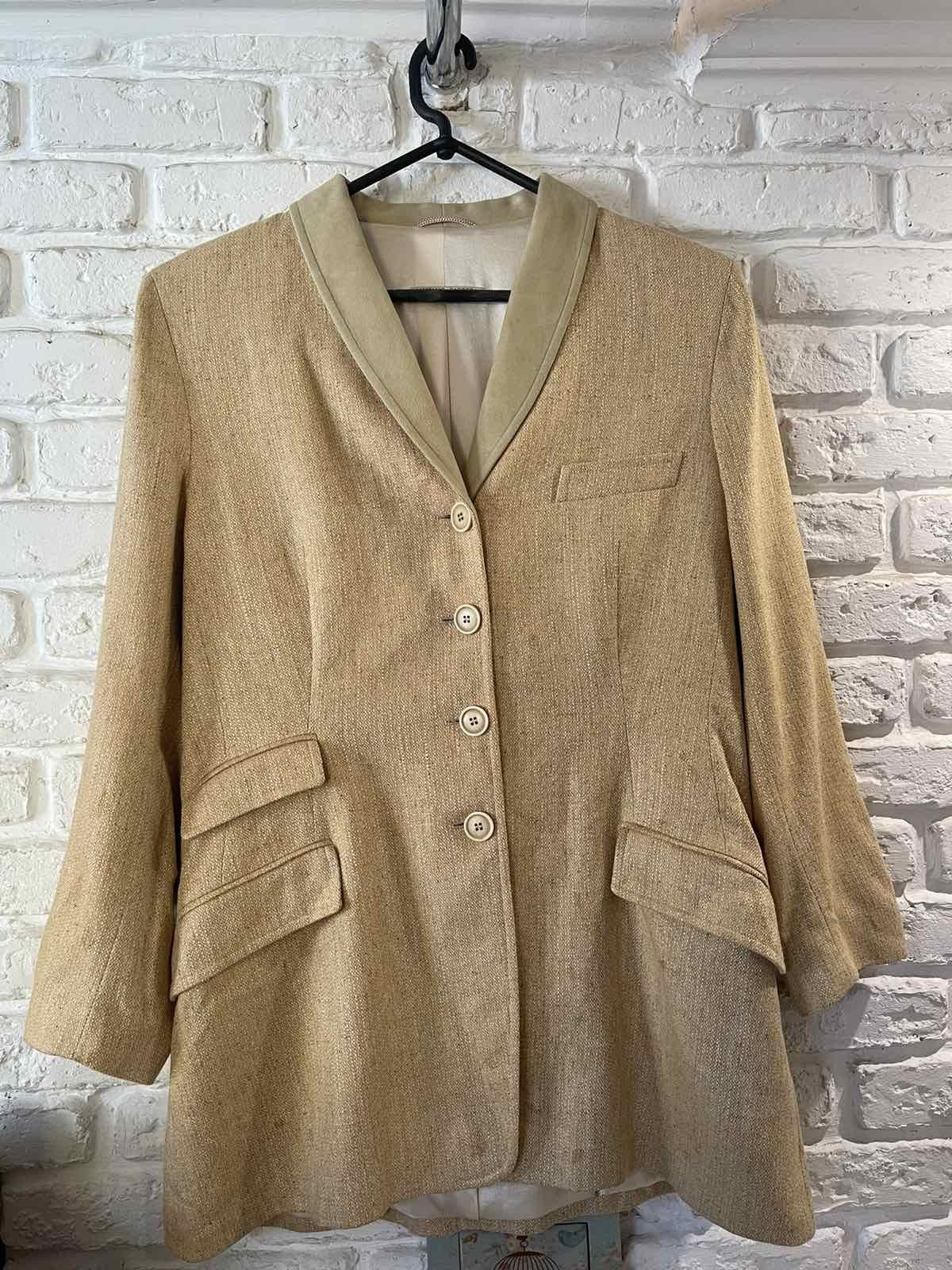 image of Blazer Women Luciano Barbera in Beige (Size Small)