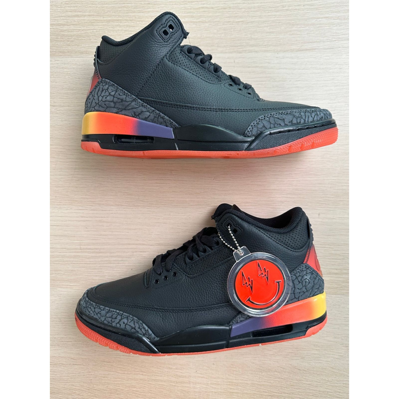 Jordan Brand RARE J Balvin x Jordan 3 Rio Black Sneaker - Size 8M - NEW Size US 8 / EU 41 - 5 Thumbnail