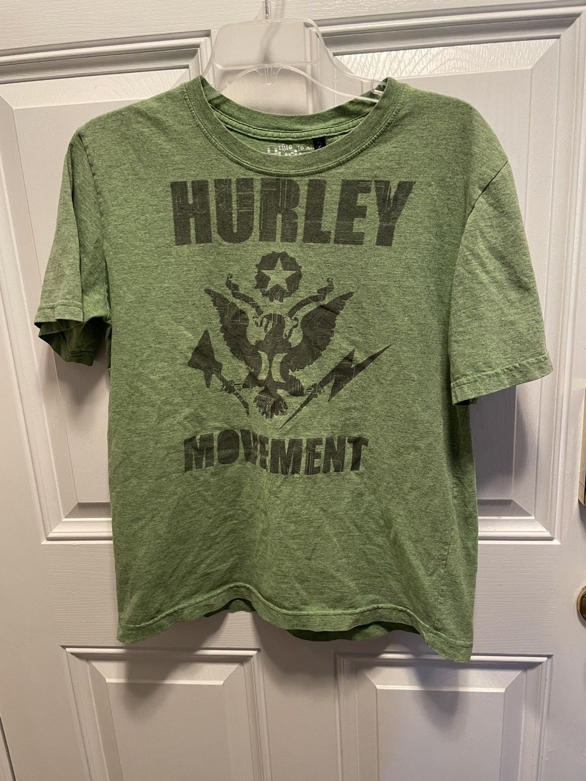 Hurley × Vintage Hurley Y2K Green Kids XL T-shirt Size US S / EU 44-46 / 1 - 1 Thumbnail