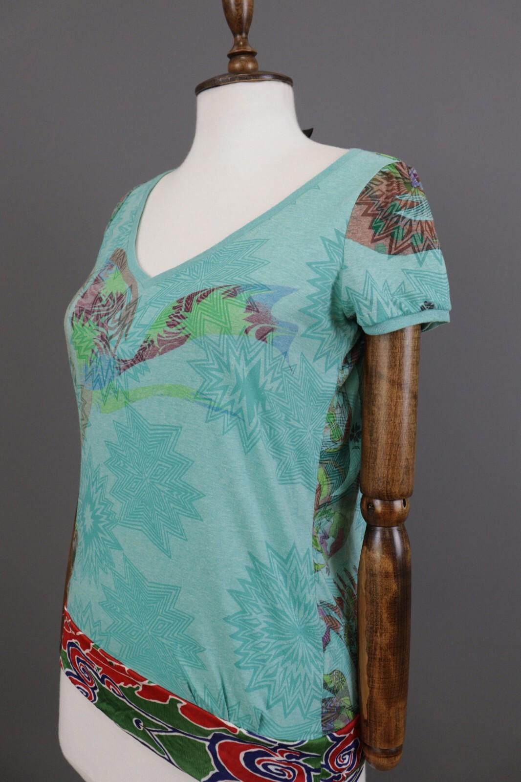 Custo Barcelona CUSTO BARCELONA Geometric Short Sleeve Top Shirt Size 1 / S Size M / US 6-8 / IT 42-44 - 7 Thumbnail
