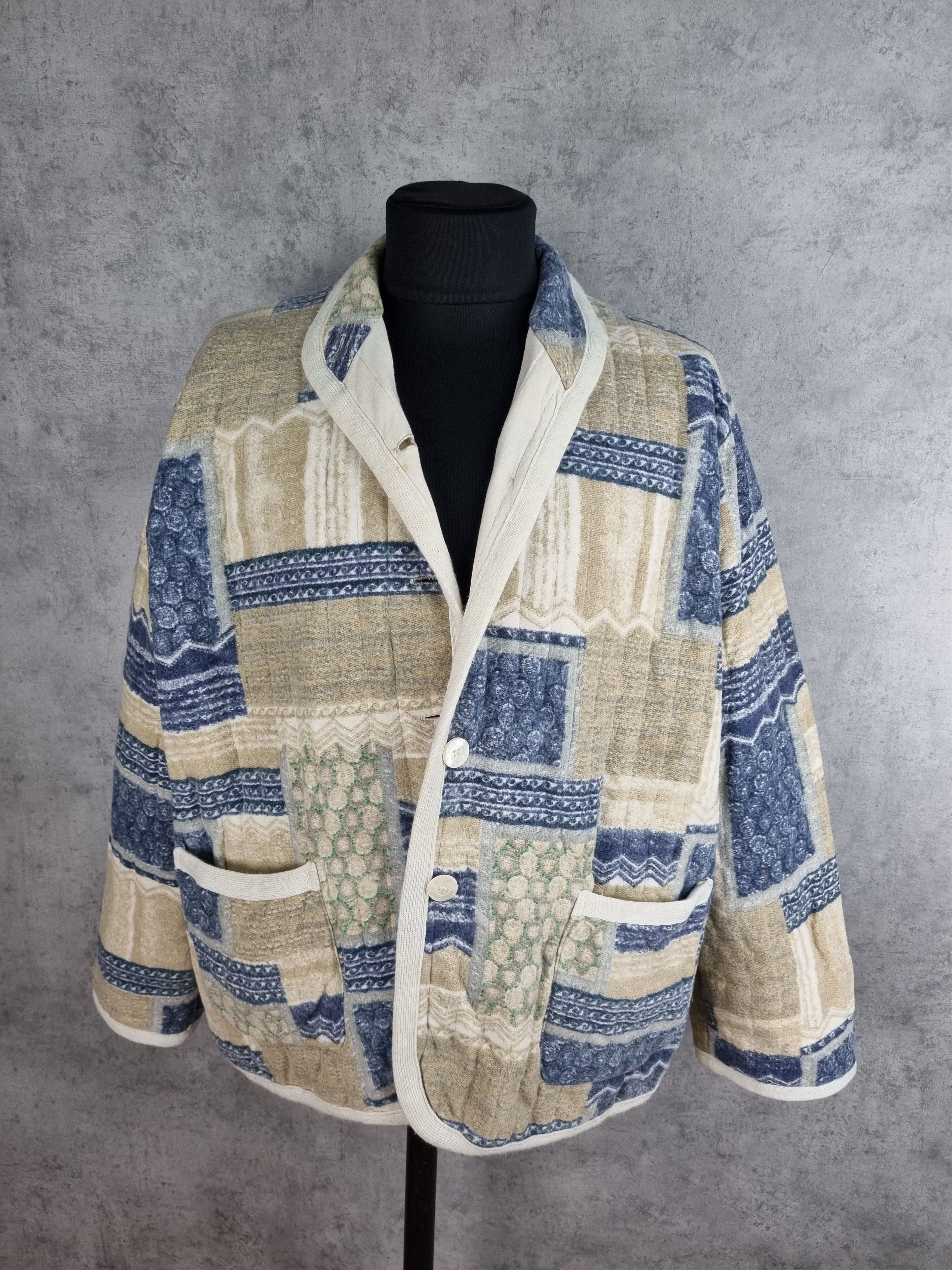 Japanese Brand × Vintage Vintage KIMONO Quilted Jacket Patchwork KAPITAL style Size US L / EU 52-54 / 3 - 7 Thumbnail