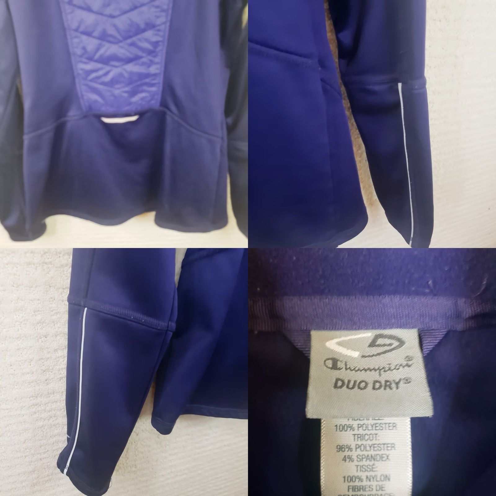 Champion Champion Duo Dry Jacket Blue Sz S Blue Purple Puff Quilt Panels Athletic Size S / US 4 / IT 40 - 9 Thumbnail