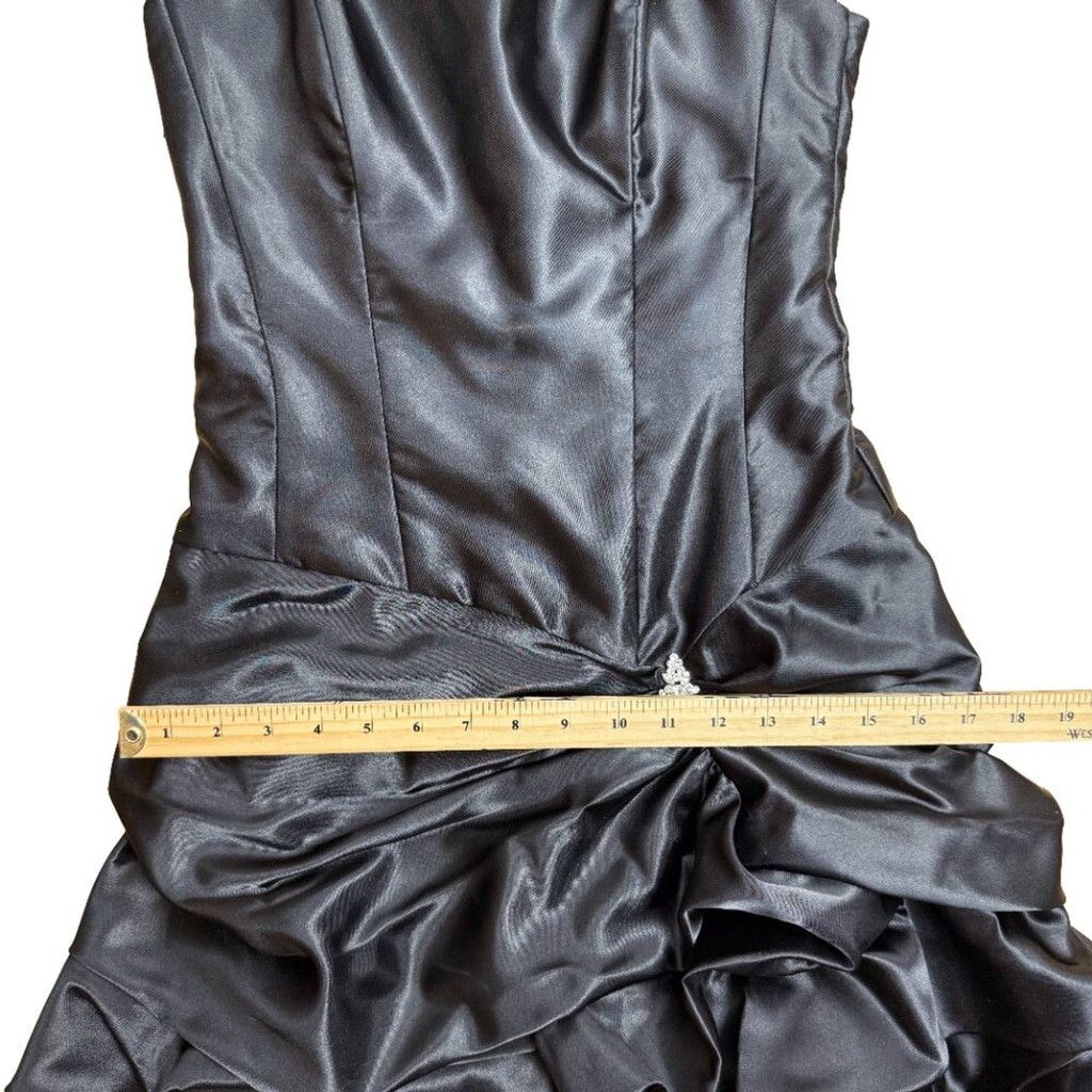 Jessica McClintock JESSICA MCCLINTOCK GUNNE SAX Puffy Waist Mini Black Dress 5 Size M / US 6-8 / IT 42-44 - 11 Thumbnail