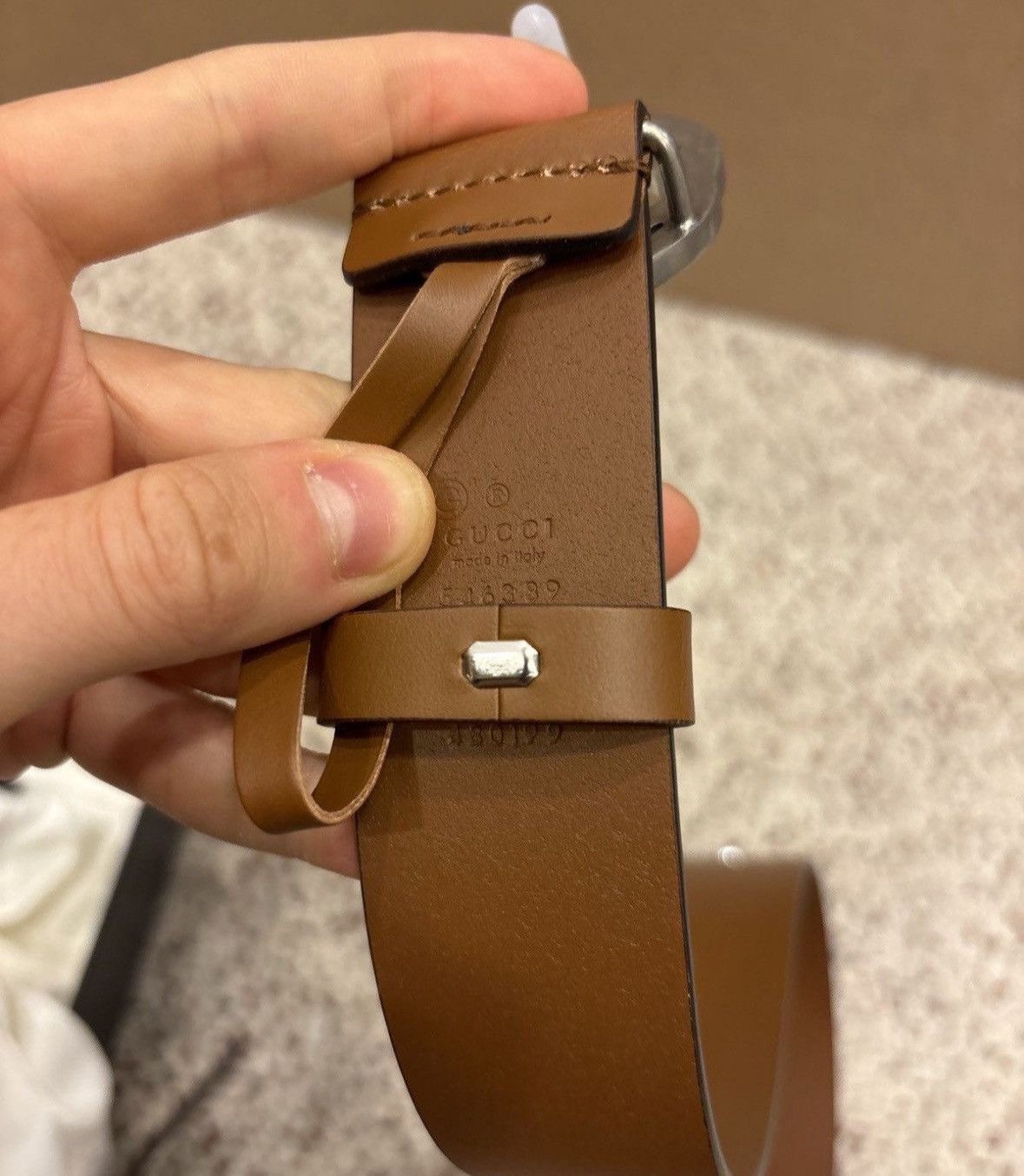 Gucci Gucci Brown GG Leather Belt Size 34 - 6 Thumbnail