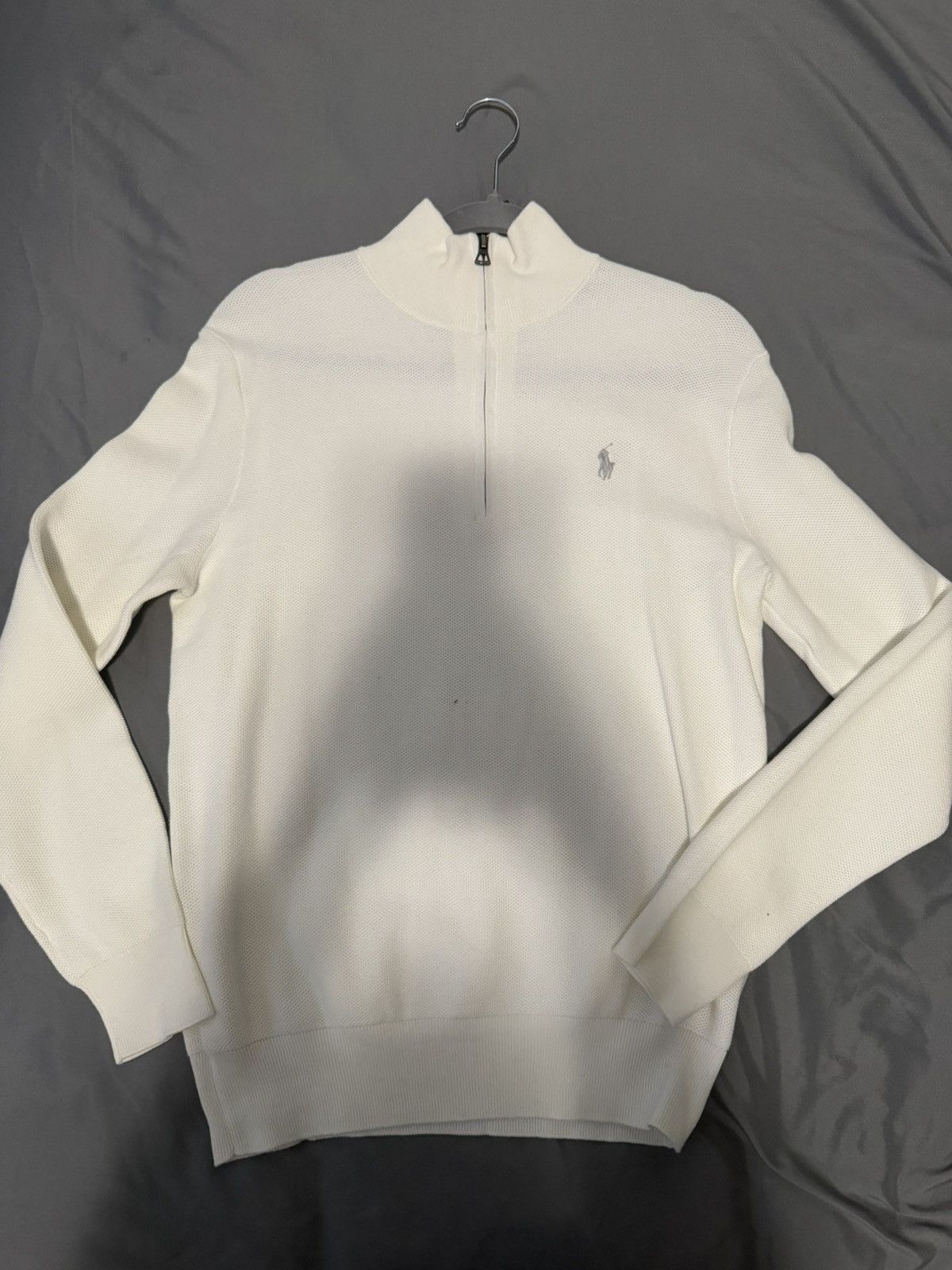 Polo Ralph Lauren Mesh-Knit Cotton Quarter-Zip Sweater white Size US S / EU 44-46 / 1 - 1 Thumbnail