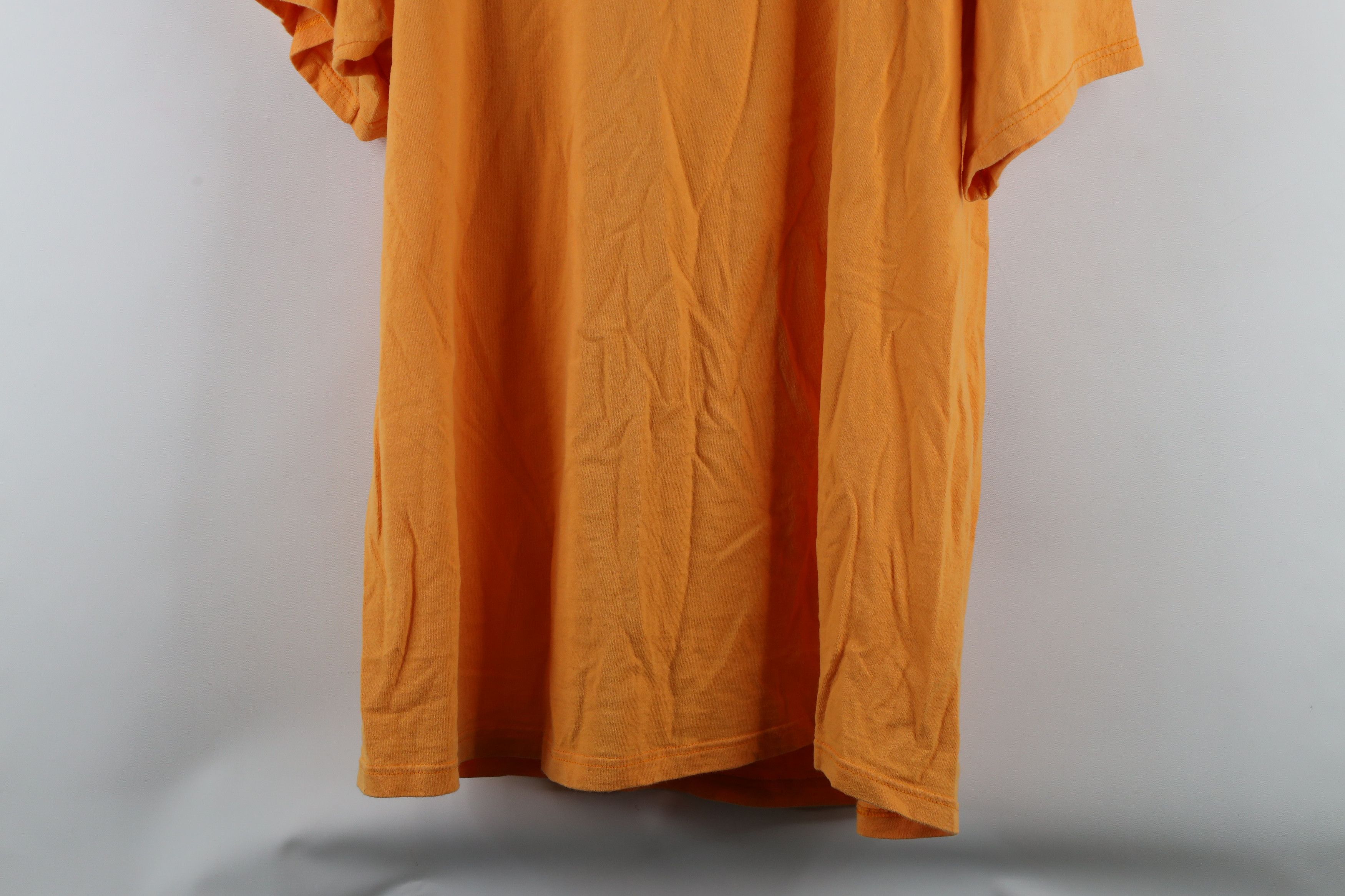 Vintage Vintage 90s Streetwear Short Sleeve T-Shirt Orange Cotton Size US XL / EU 56 / 4 - 11 Thumbnail