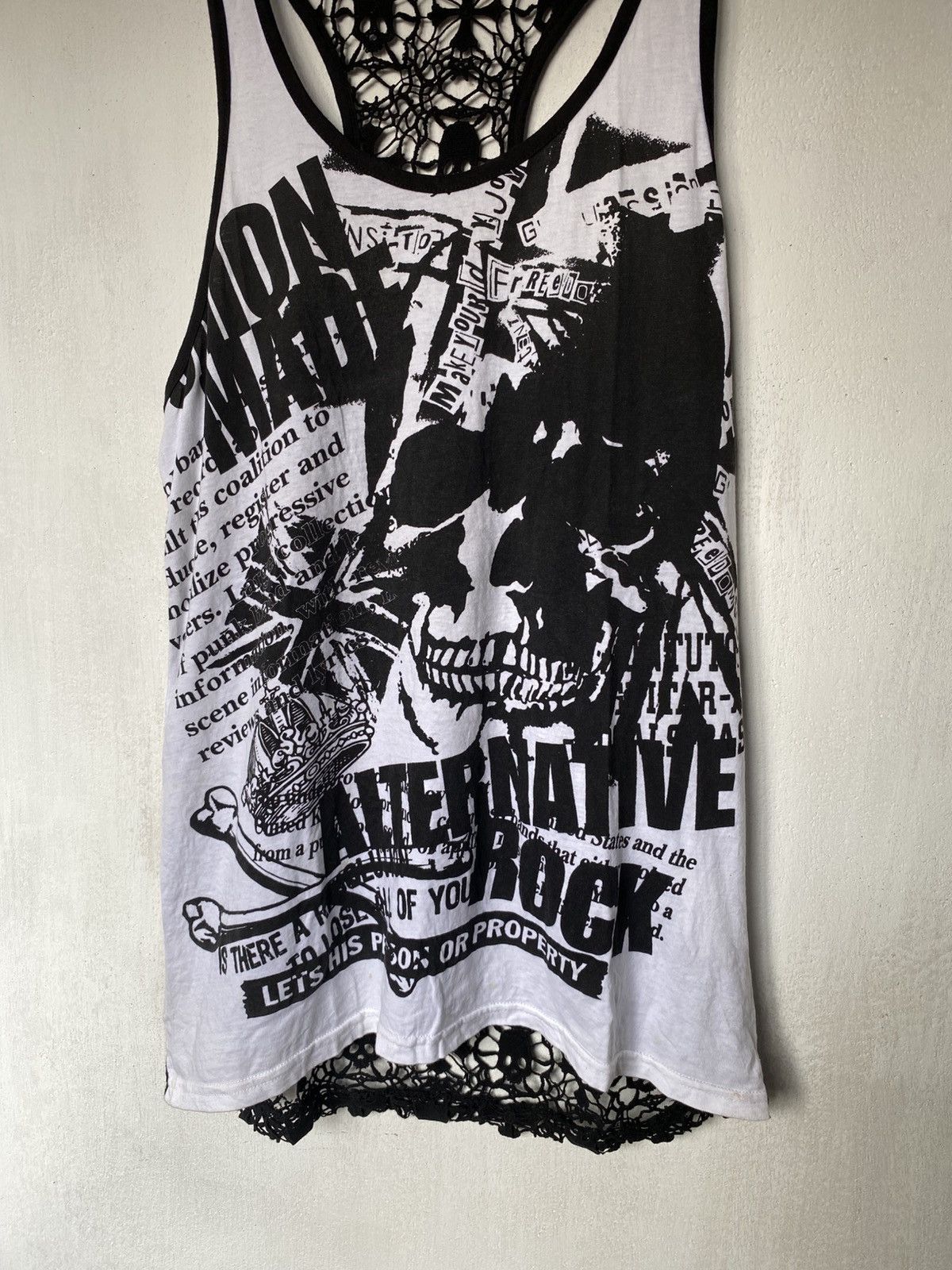 If Six Was Nine × Japanese Brand × Le Grande Bleu (L.G.B.) Sky Bomber Poem Skull Punk Tanktop Size US L / EU 52-54 / 3 - 3 Thumbnail