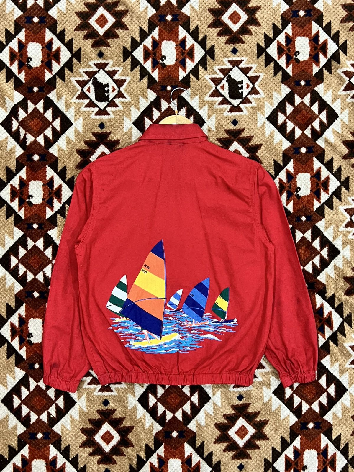 Polo Ralph Lauren Vintage 80's Sailing Polo Ralph Lauren Kids Harington Jacket Size US S / EU 44-46 / 1 - 1 Thumbnail