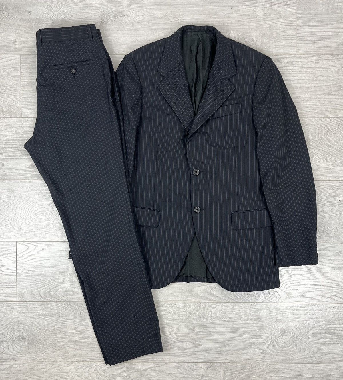 ジャケット・アウター 00s PRADA stripe setup jacket pants Black Re-Nylon blouson jacket | PRADA