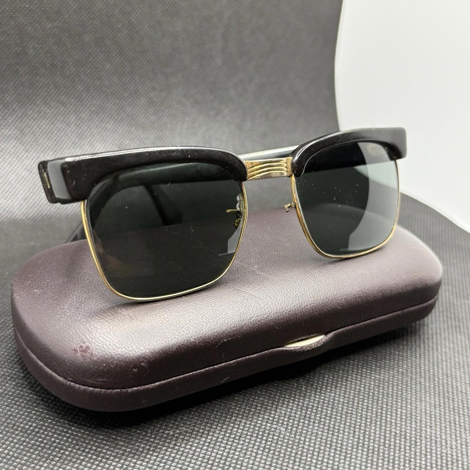 Other Vintage Geek Glasses Gold 12K 60's RODENSTOCK Modified Remo Size ONE SIZE - 1 Thumbnail