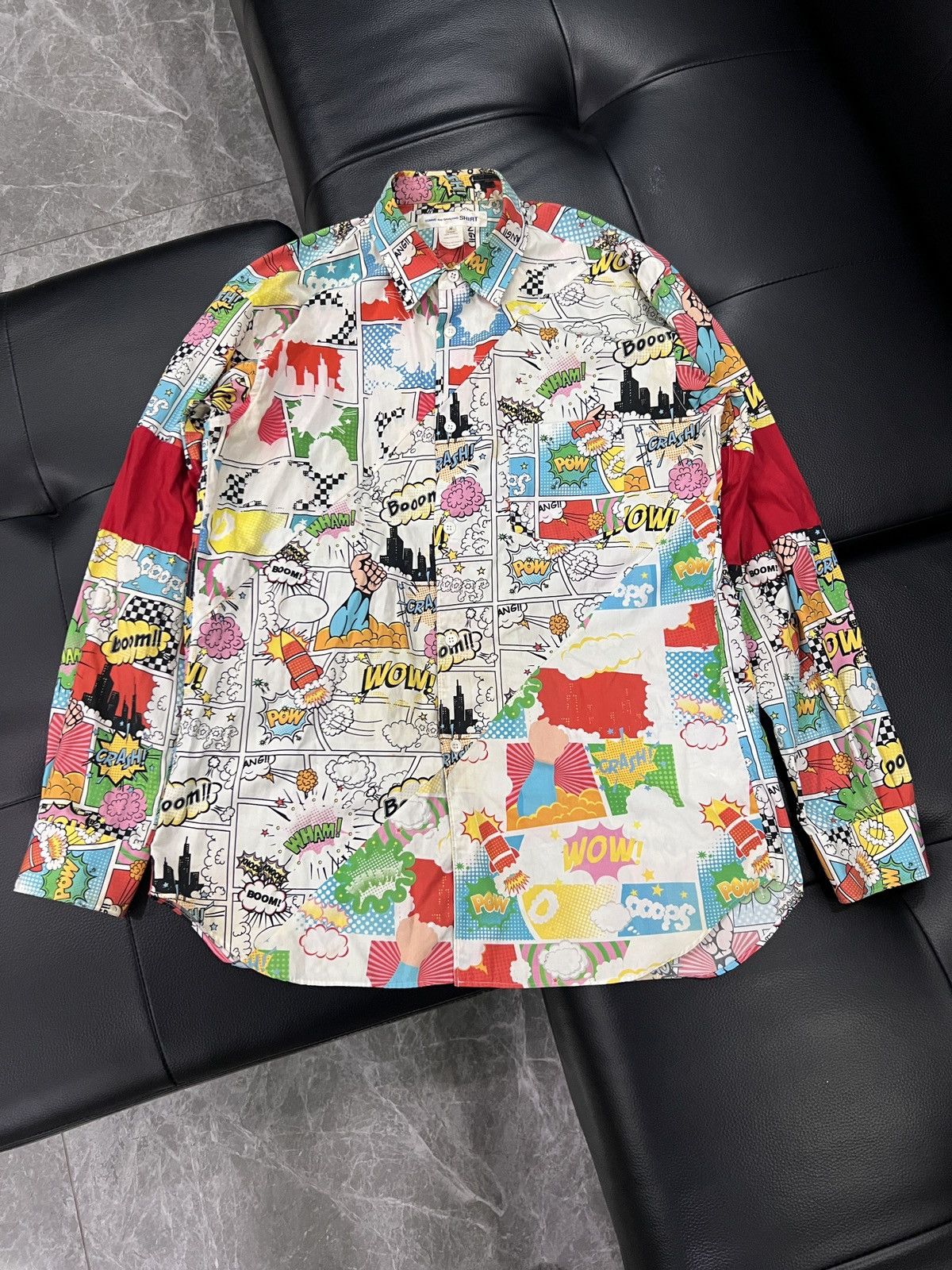 Comme des Garcons SHIRT Comme des Garçons SHIRT Comic Print Patchwork Shirt Size US M / EU 48-50 / 2 - 1 Thumbnail