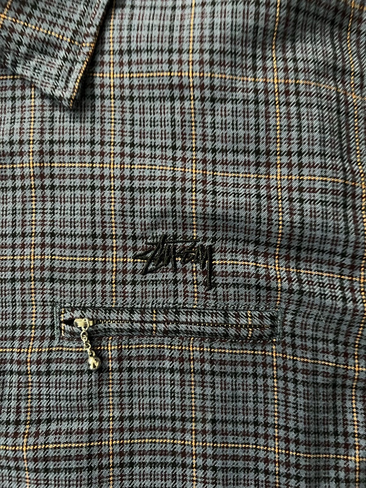 Stussy Stussy Mini Check Bing Jacket - Blue Size US M / EU 48-50 / 2 - 2 Thumbnail
