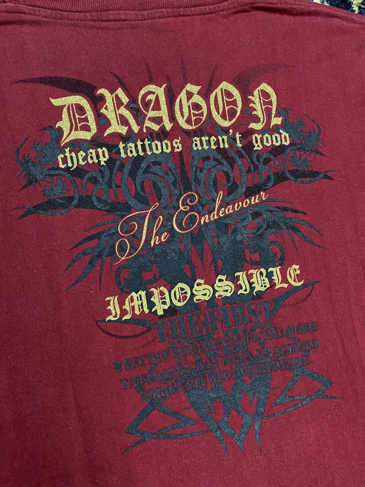 If Six Was Nine × Japanese Brand × Le Grande Bleu (L.G.B.) Zeky dragon tattoing tribal poem longsleeve Size US XXL / EU 58 / 5 - 7 Thumbnail