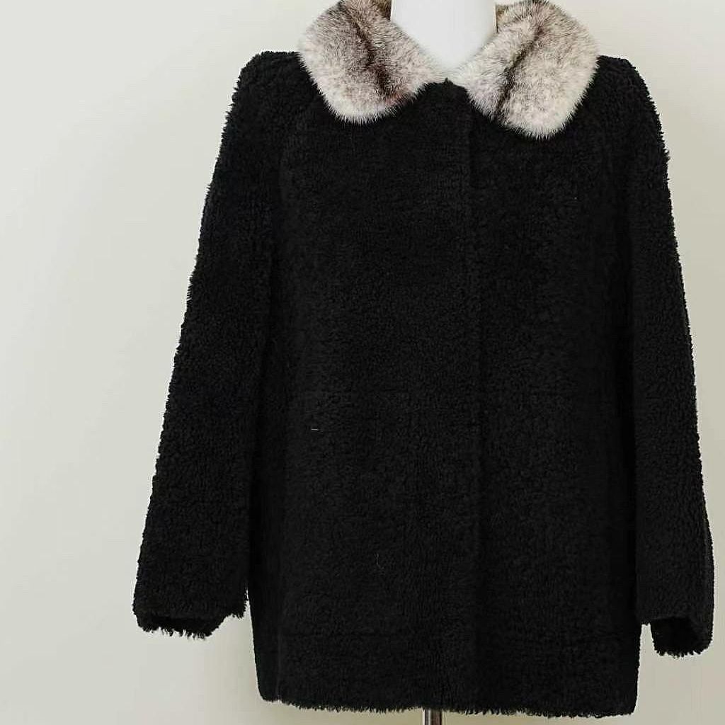 Prada Prada Mink Collar Shearling Coat Size 38 Size XS / US 0-2 / IT 36-38 - 1 Thumbnail