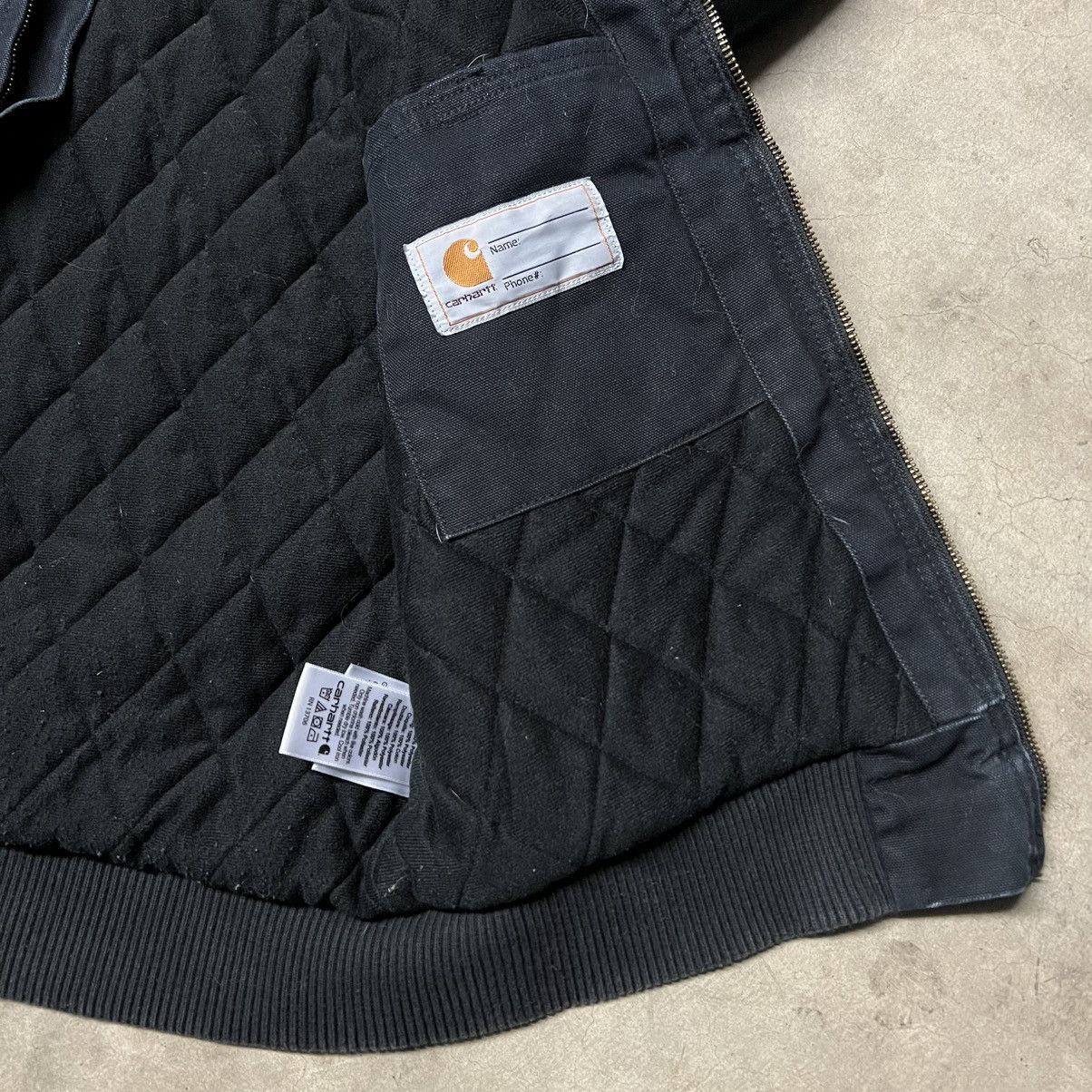 Carhartt × Carhartt Wip × Vintage Carhartt Black Full-Zip Hooded Jacket (Youth 14-16) Size US XXS / EU 40 - 6 Thumbnail
