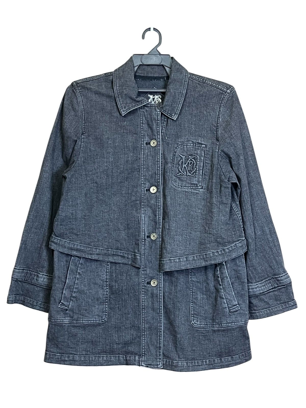 Japanese Brand Vintage japanese KAORYINU DEPUIS paris&milan denim jackets Size US M / EU 48-50 / 2 - 2 Thumbnail