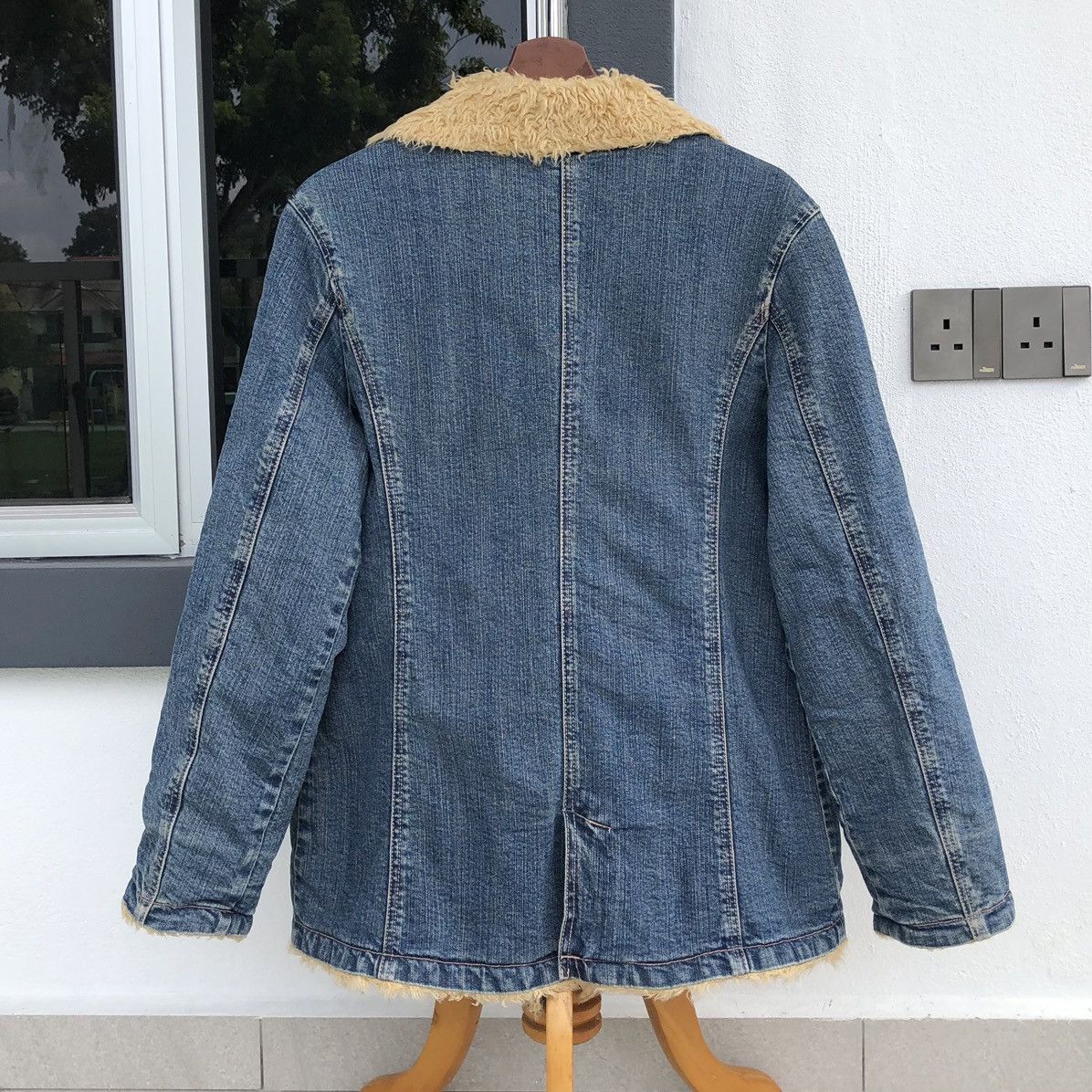 Levi's Levis Lined Sherpa Denim Coat / Jacket Size L / US 10 / IT 46 - 2 Thumbnail