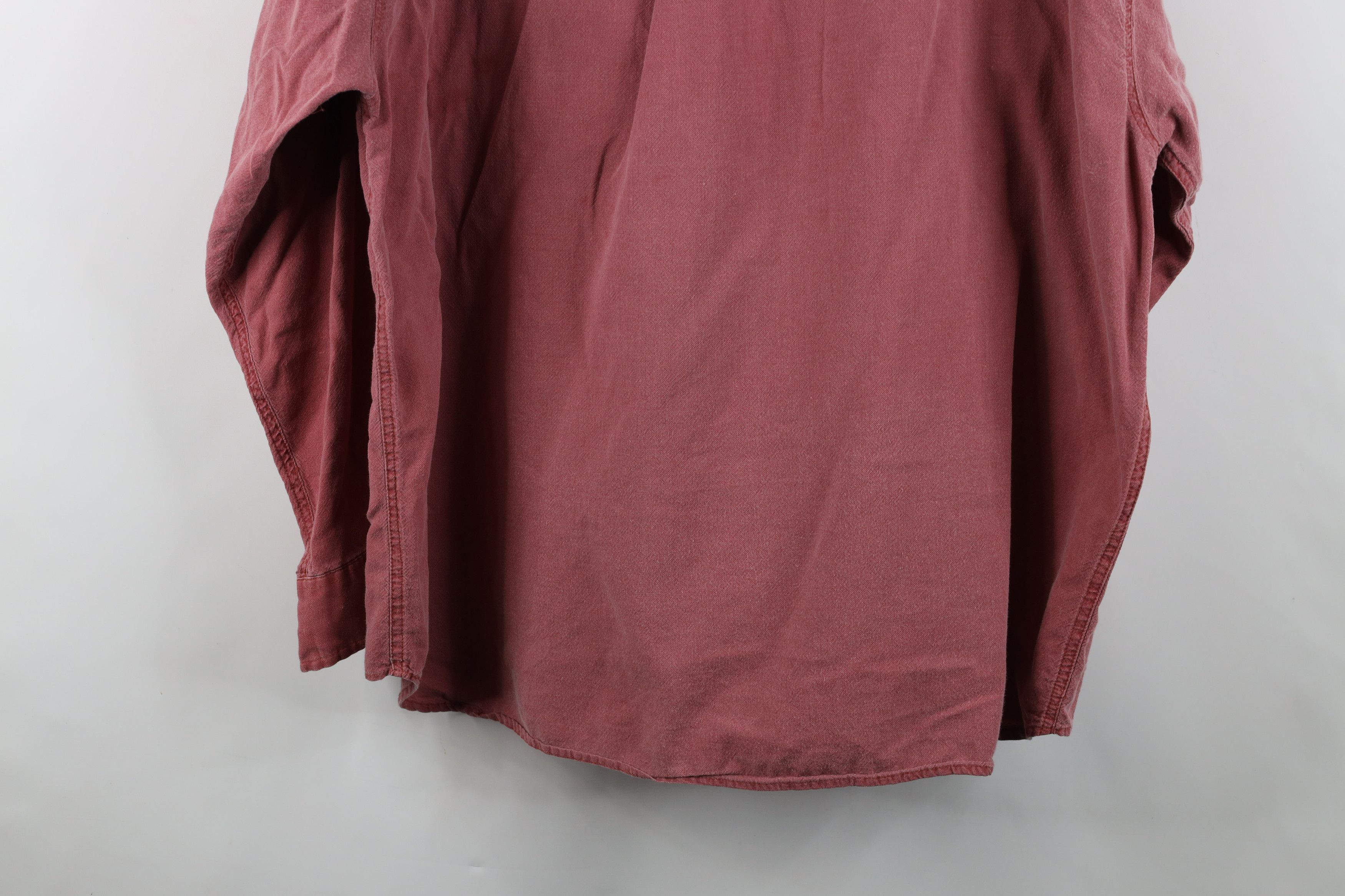 Vintage Vintage 90s Streetwear Baggy Double Pocket Button Shirt Red Size US XXL / EU 58 / 5 - 15 Thumbnail