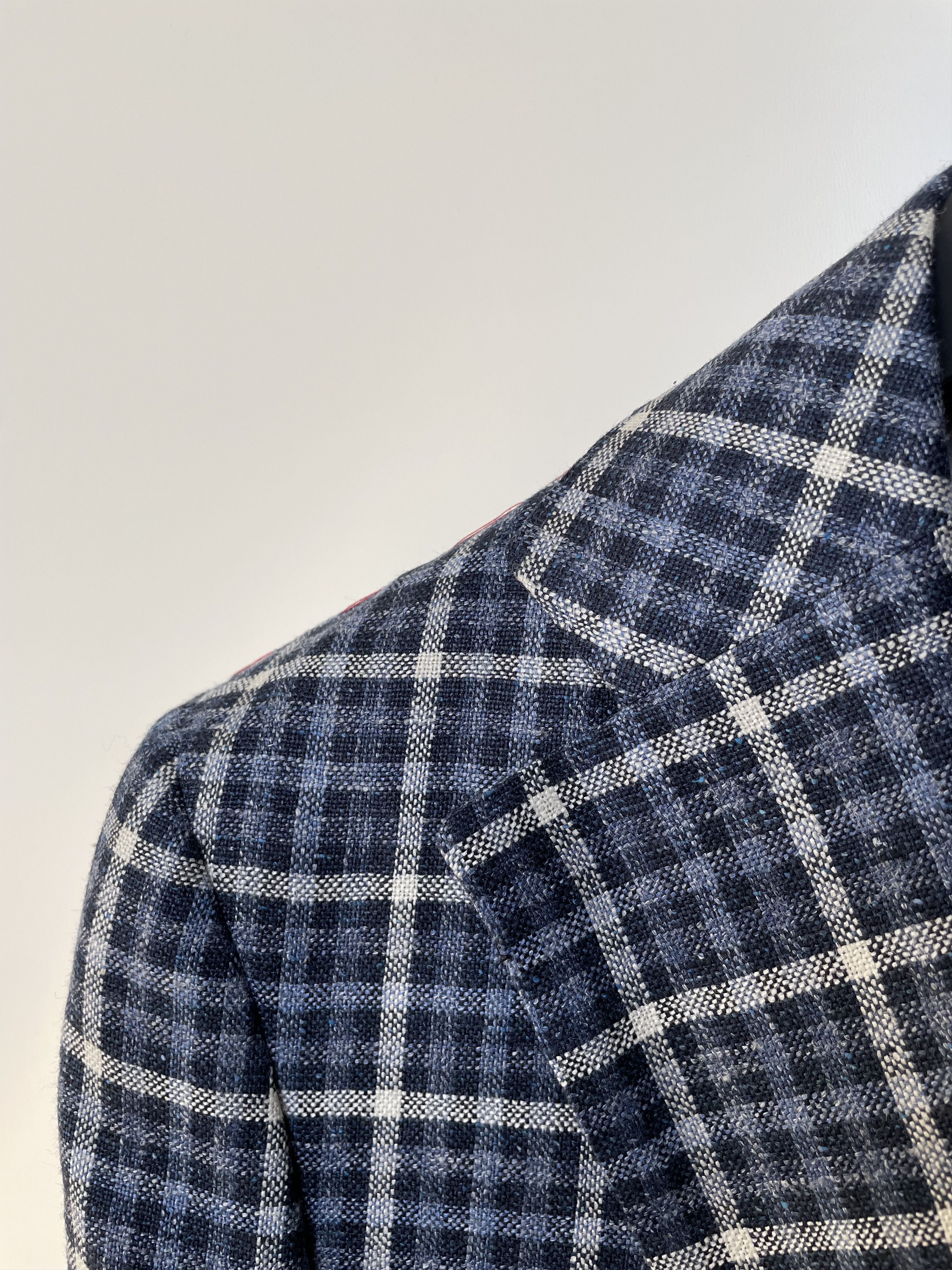 Suitsupply NWT Suitsupply blue checked Jort jacket, size 36R\EU46 Size 36R - 2 Thumbnail