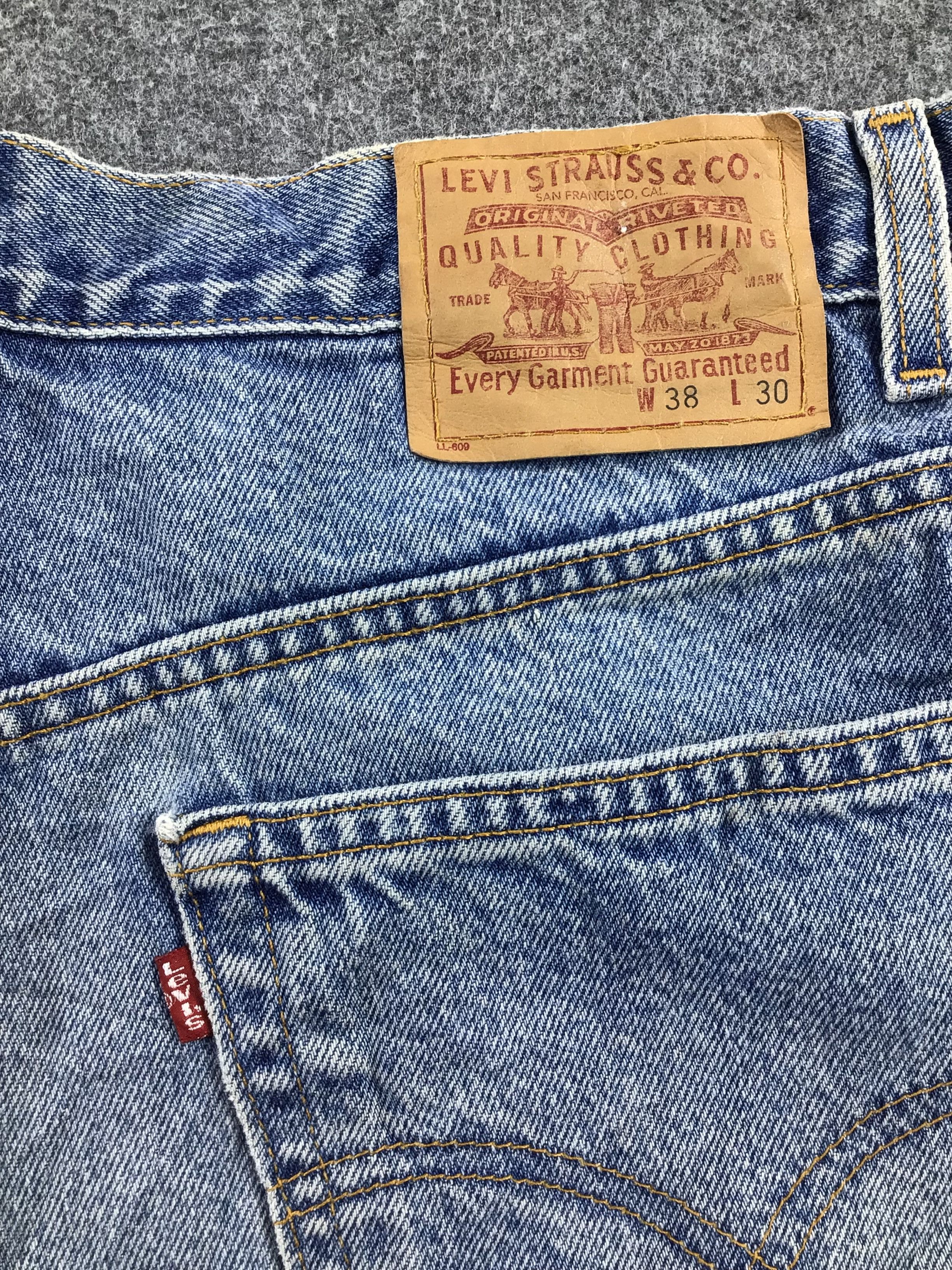 Levi's Vintage Levis 901 Straight Jeans Blue Wash KJ282 Size US 37 - 5 Thumbnail