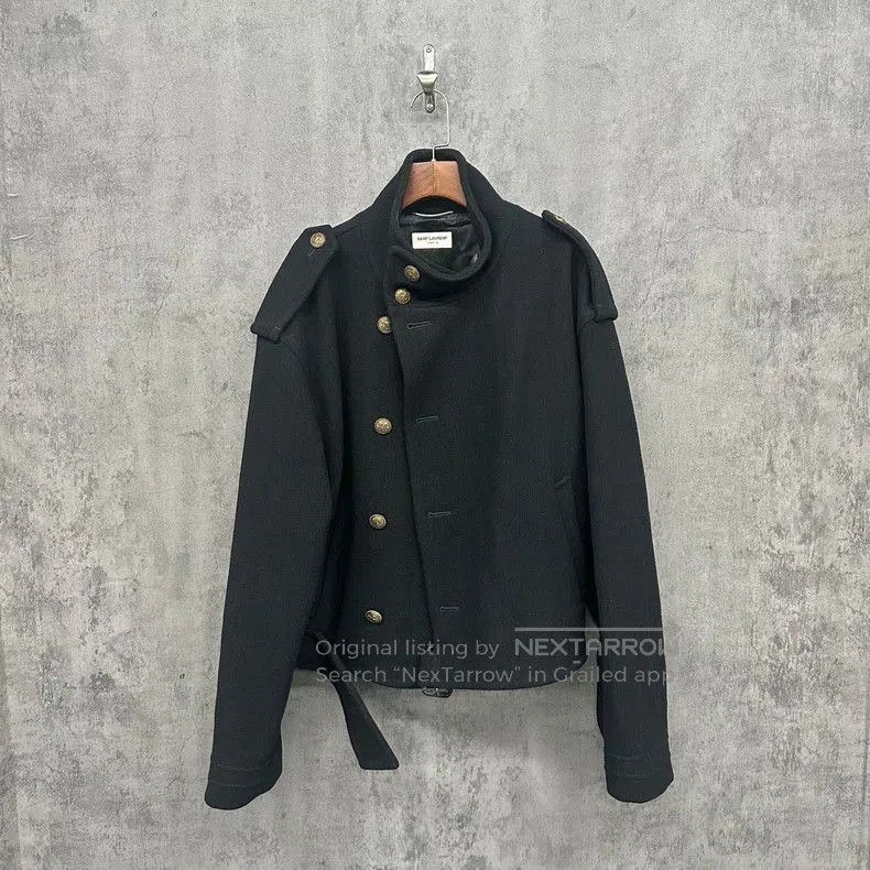 Saint Laurent Paris SAINT LAURENT Wool Button Jacket. Size US XL / EU 56 / 4 - 1 Thumbnail