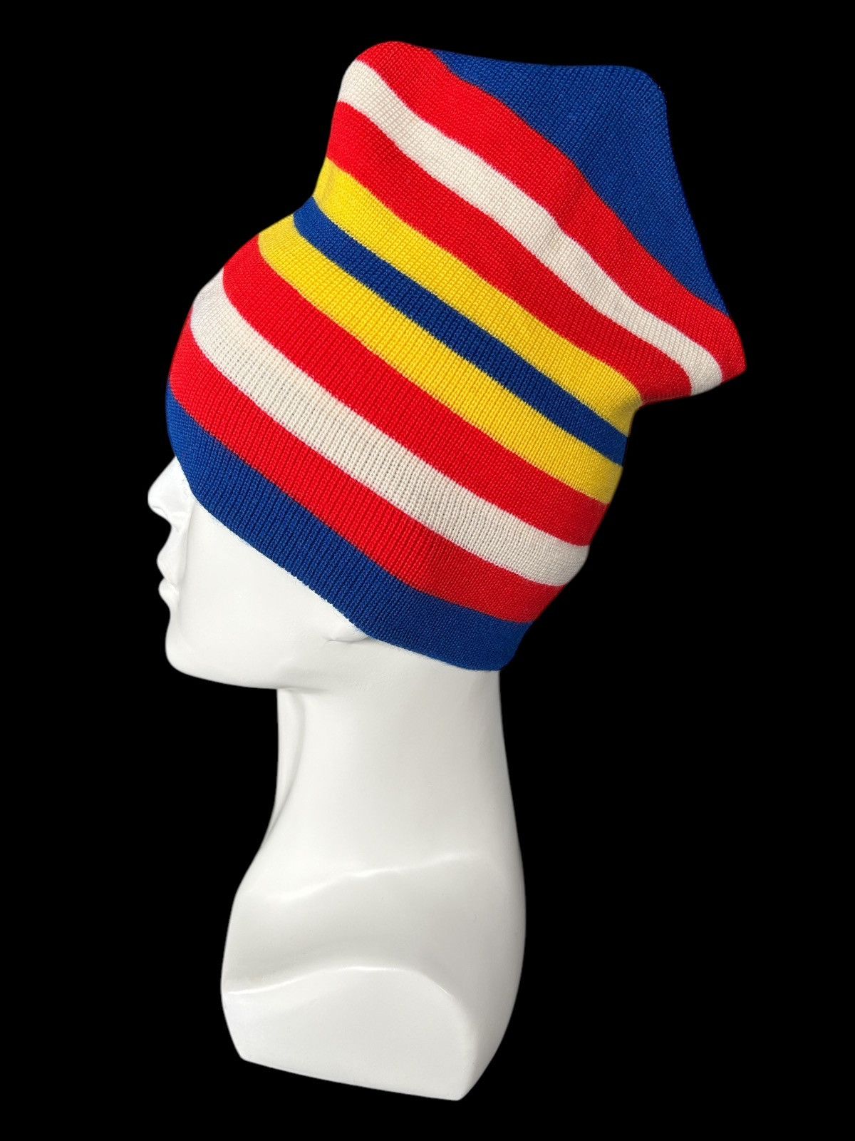 Japanese Brand × Kapital × Vintage Mohawk Japanese Knitted Style Beanie Hats Rare☠️☠️ Size ONE SIZE - 1 Thumbnail