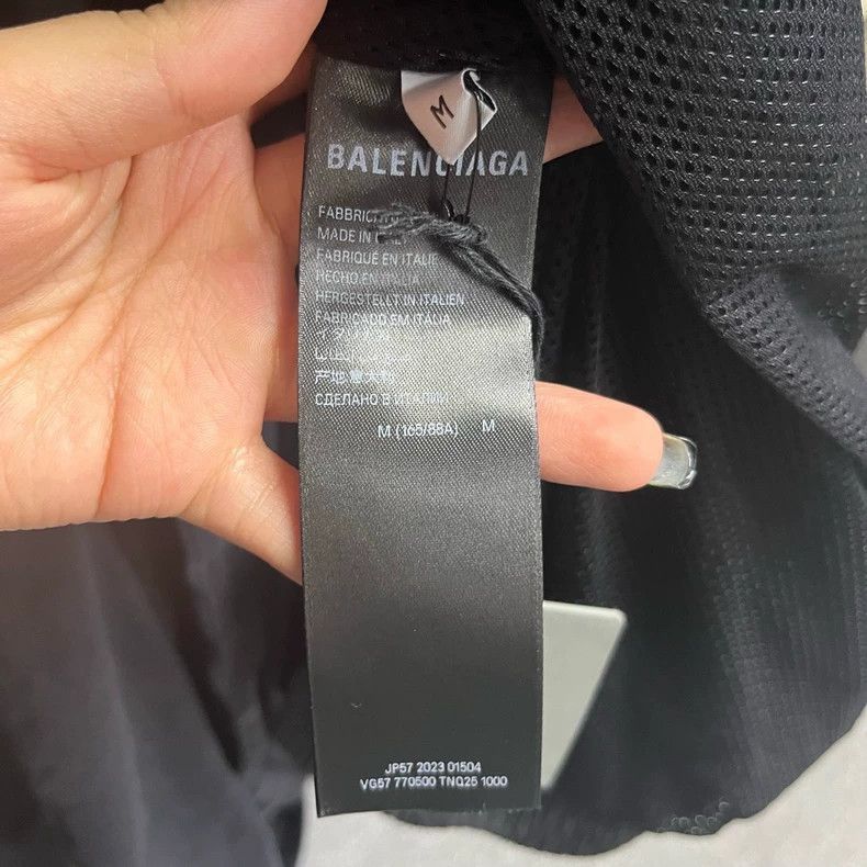 Balenciaga Balenciaga Black Logo Zip-Up Sports Jacket-2506 Size US M / EU 48-50 / 2 - 5 Thumbnail
