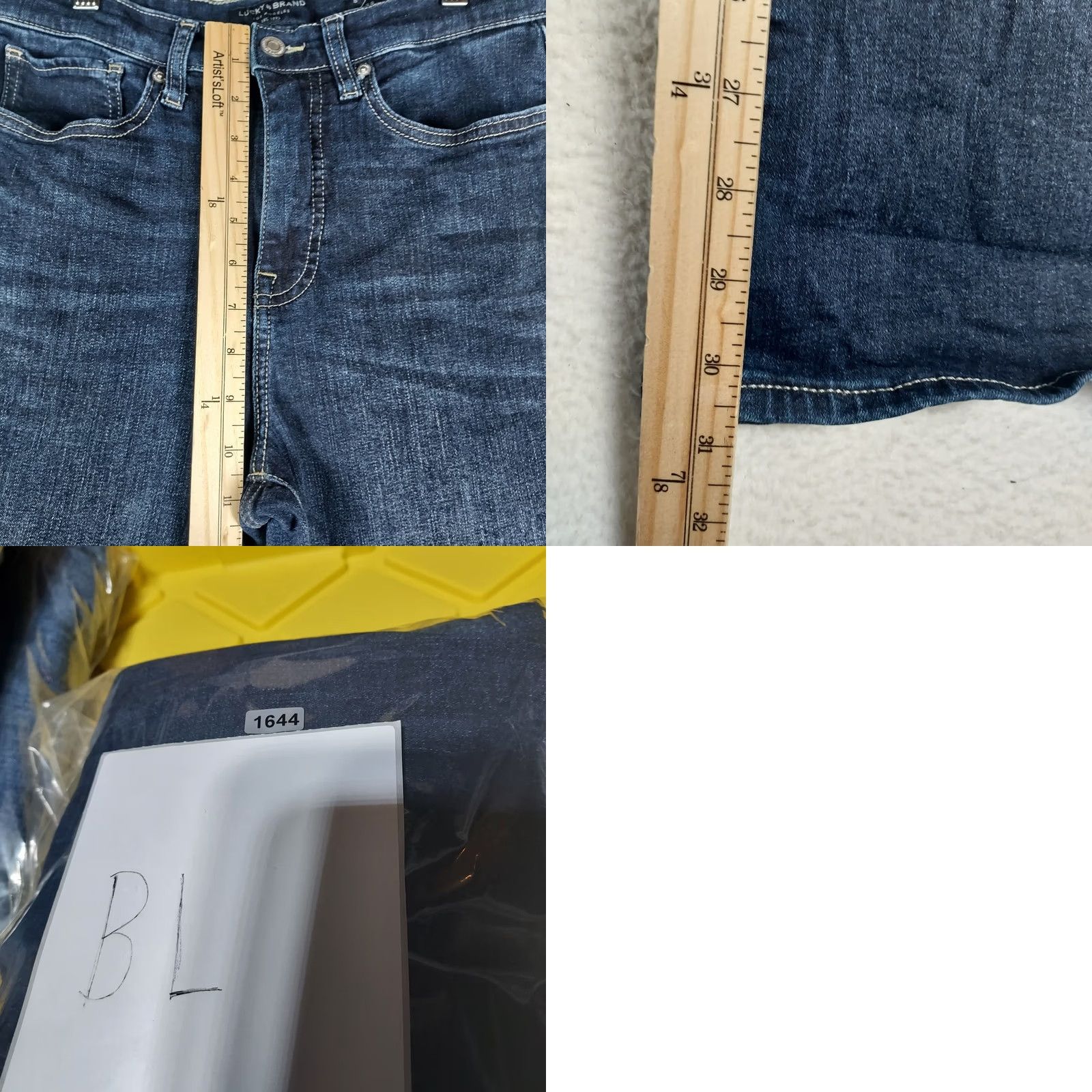 Lucky Brand Lucky Brand Stevie High Rise Flare Jeans Women 8 Dark Wash Denim Blue Bohemian 5-Pocket Zipper Regular Size 8 Jeans Mens? Size 30" / US 8 / IT 44 - 8 Thumbnail