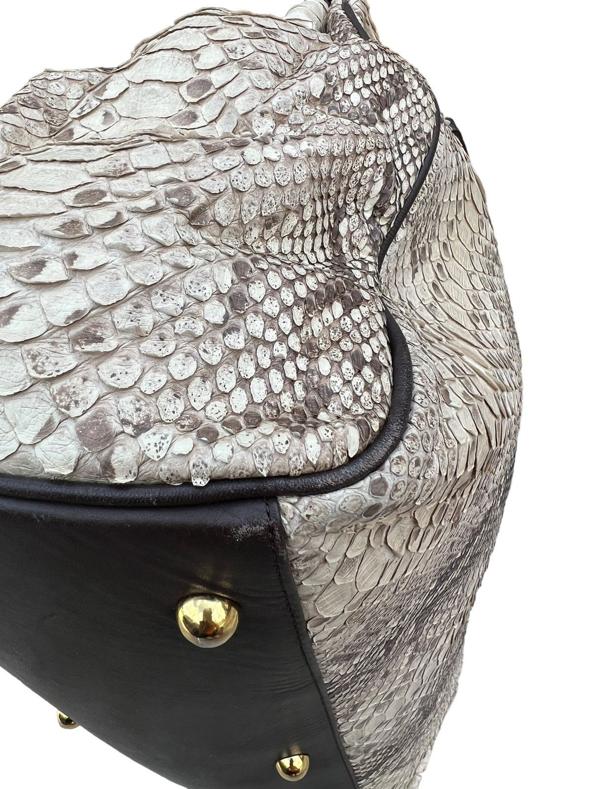 Leather Vin Don Japan Snake Skin Leather Birkin Bag Size ONE SIZE - 9 Thumbnail