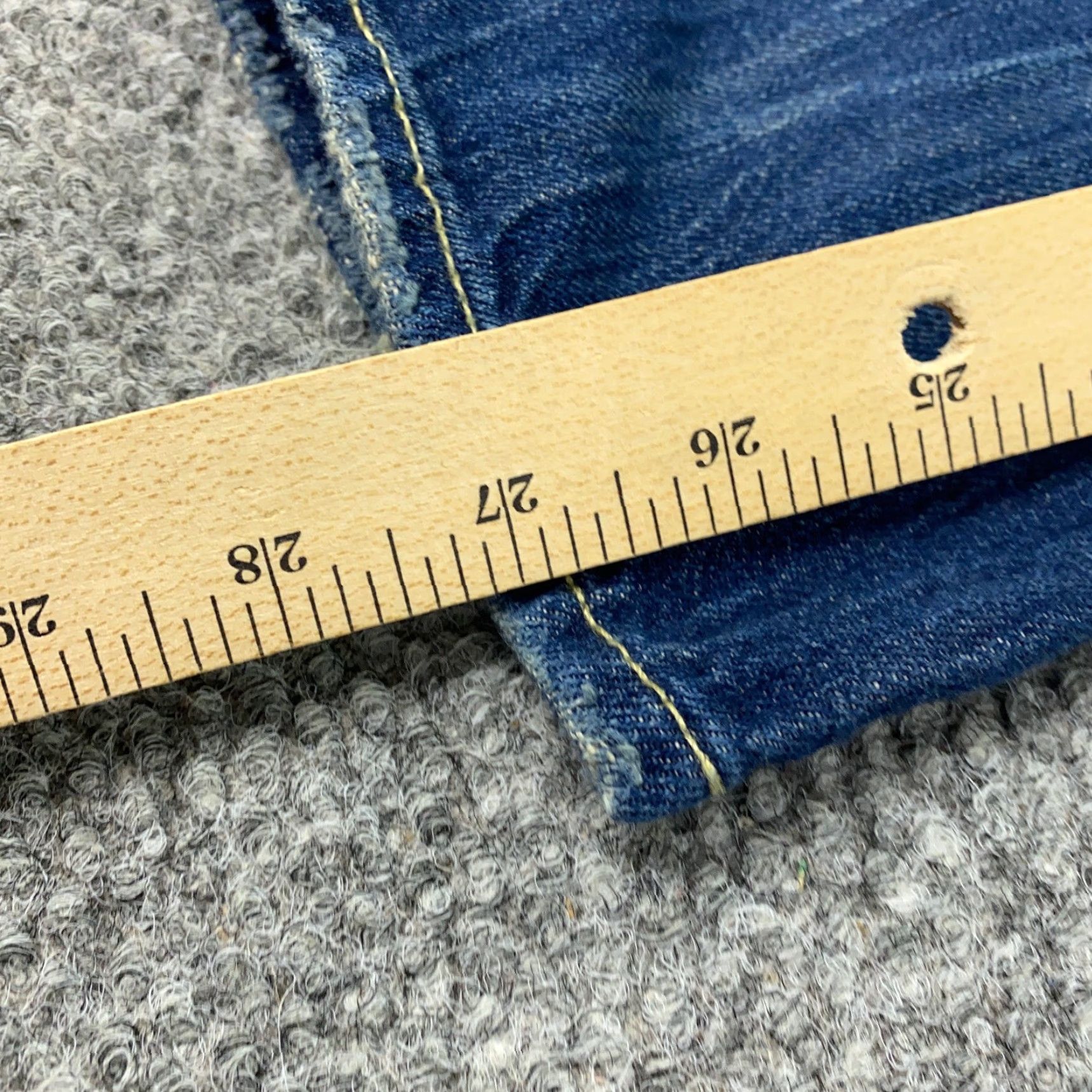 Polo Ralph Lauren VINTAGE Polo Ralph Lauren Jeans Womens Size 30 Slim Boyfriend Distressed Mid Rise Blue Denim Size 33" - 7 Thumbnail