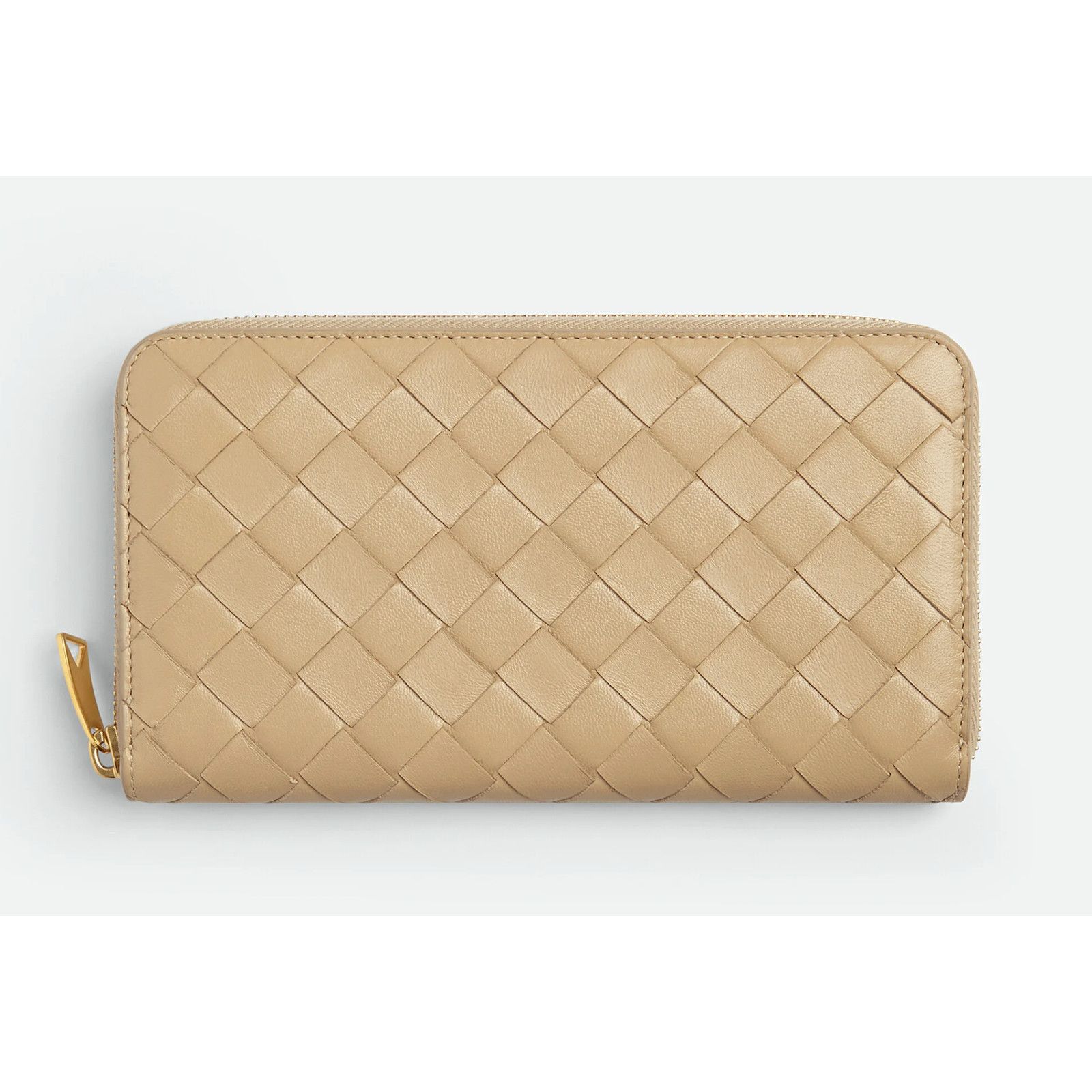 Bottega Veneta Bottega Veneta Intrecciato Leather Porridge Zip Wallet Size ONE SIZE - 1 Thumbnail