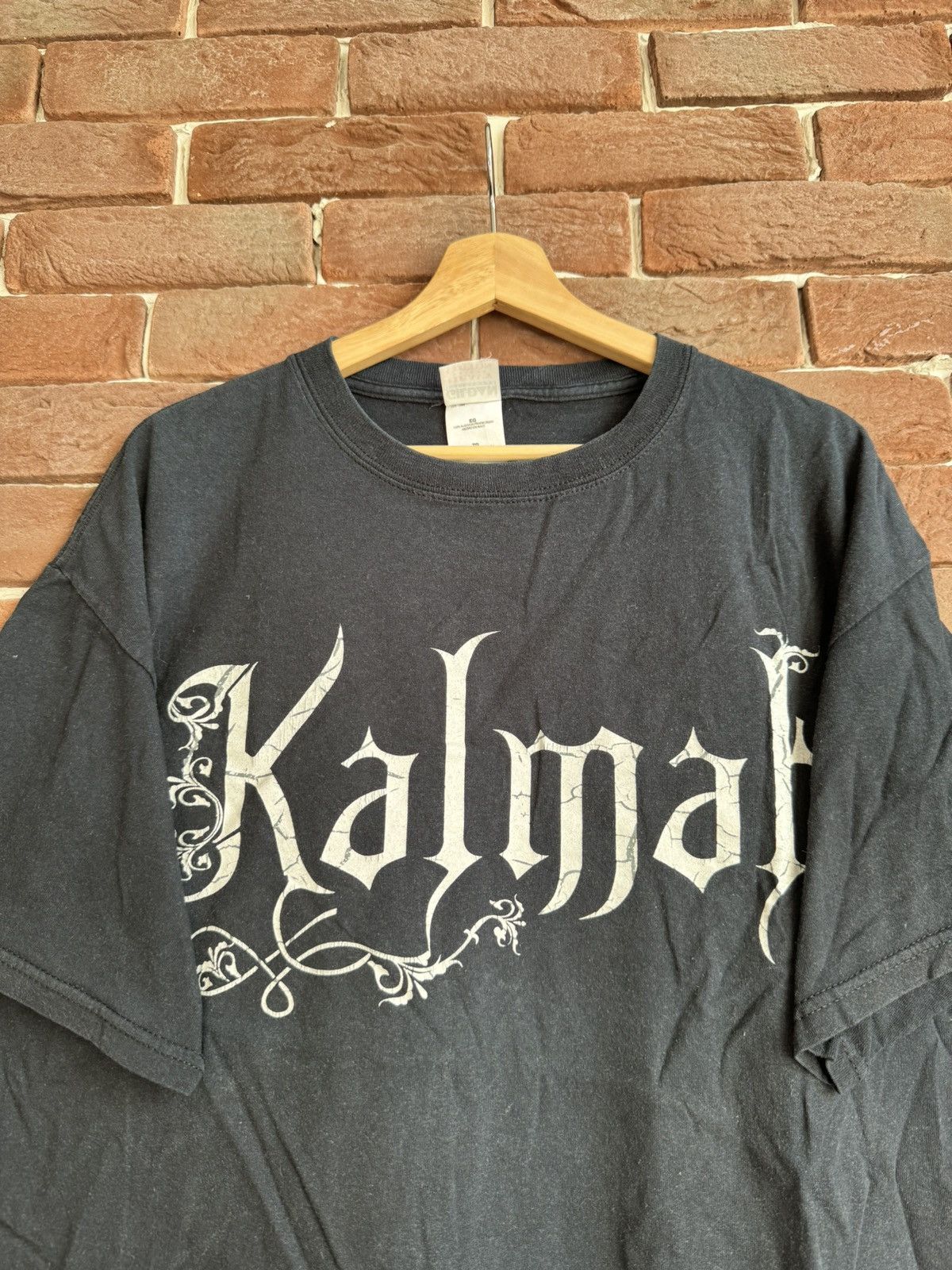 Band Tees Rare Vintage 00s Kalmah Melodic Death Metal Tshirt Rar Size US XL / EU 56 / 4 - 3 Thumbnail