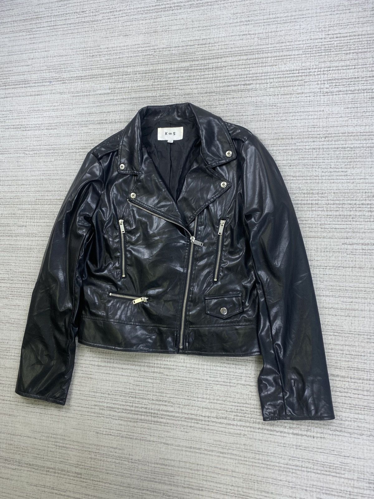If Six Was Nine Vintage Koos Van Den Akker Double Collar Biker Jacket Size US M / EU 48-50 / 2 - 4 Thumbnail