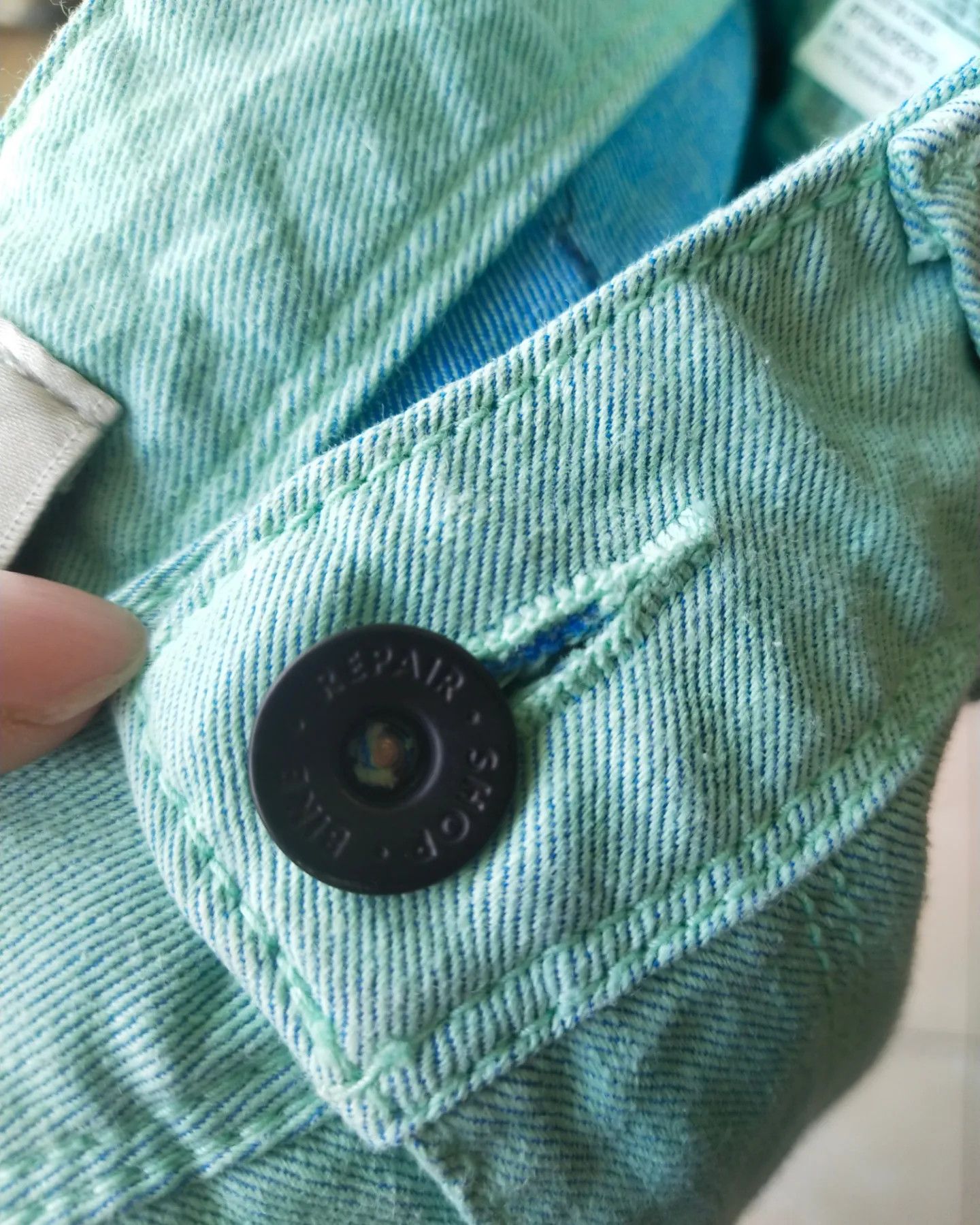 BEANPOLE Beanpole Bike Repair Shop Cyan Chino Pants Size 27" / US 4 / IT 40 - 6 Thumbnail