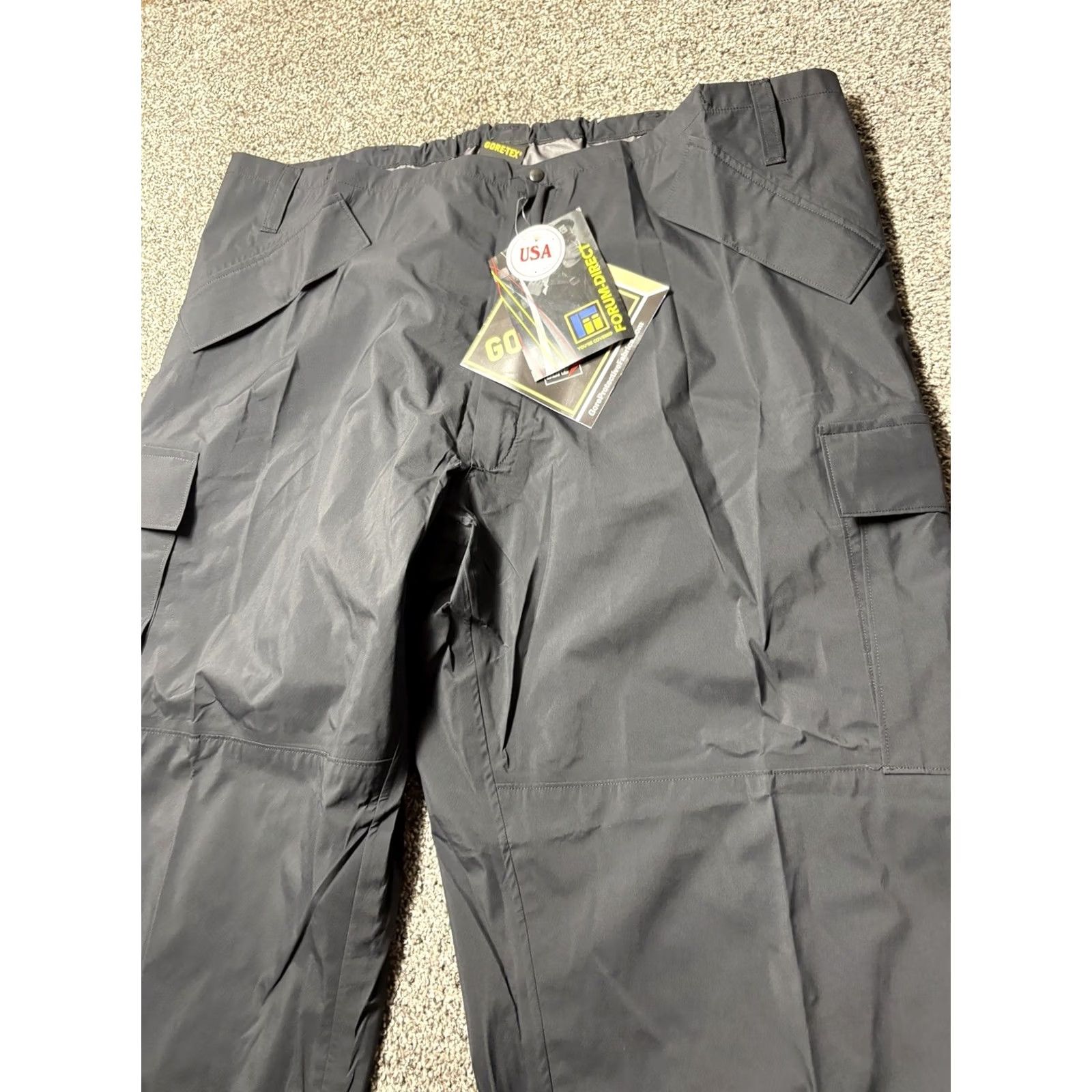 Vintage Forum Industries Gore Tex Pants Mens 2XL Black Shell Zip Ankle NEW NWT Size US 39 - 3 Thumbnail