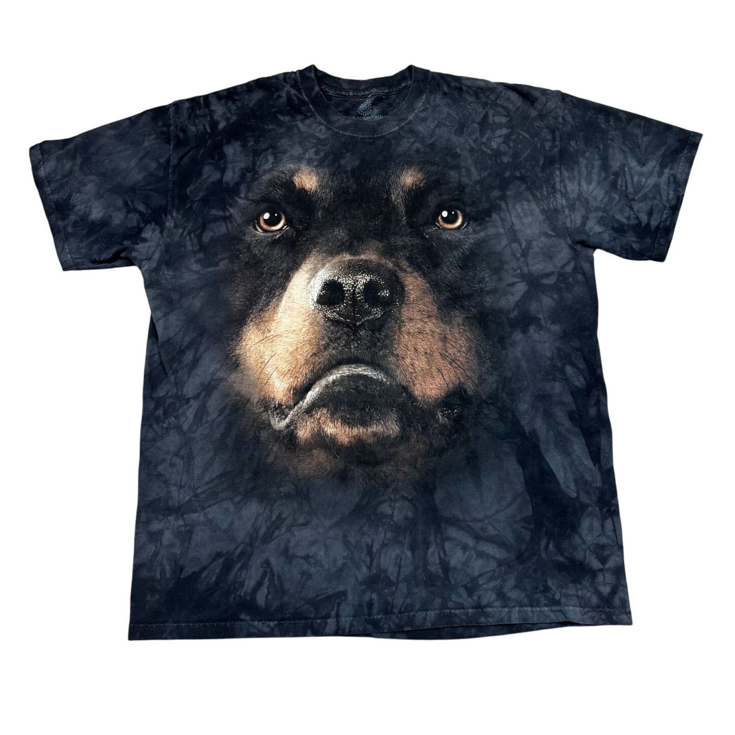 The Mountain The Mountain Rottweiler Face Tie Dye AOP T Shirt Mens XL Y2K Size US XL / EU 56 / 4 - 1 Thumbnail