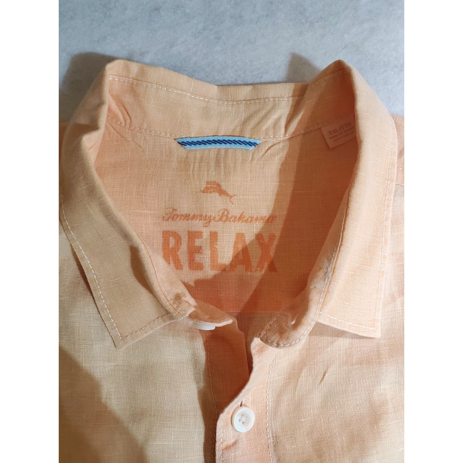 Tommy Bahama Tommy Bahama Signature Relax 100% Linen Button-Up Long Sleeve Shirt Mens Sz 2XL Size US XXL / EU 58 / 5 - 3 Thumbnail