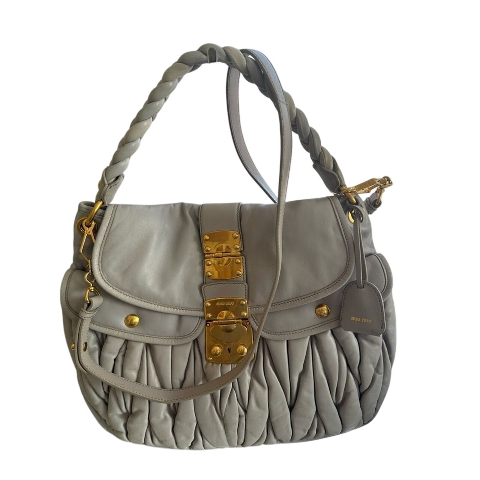 Miu Miu Miu Miu Matelassé Leather 2-Way Shoulder Bag Size ONE SIZE - 11 Thumbnail