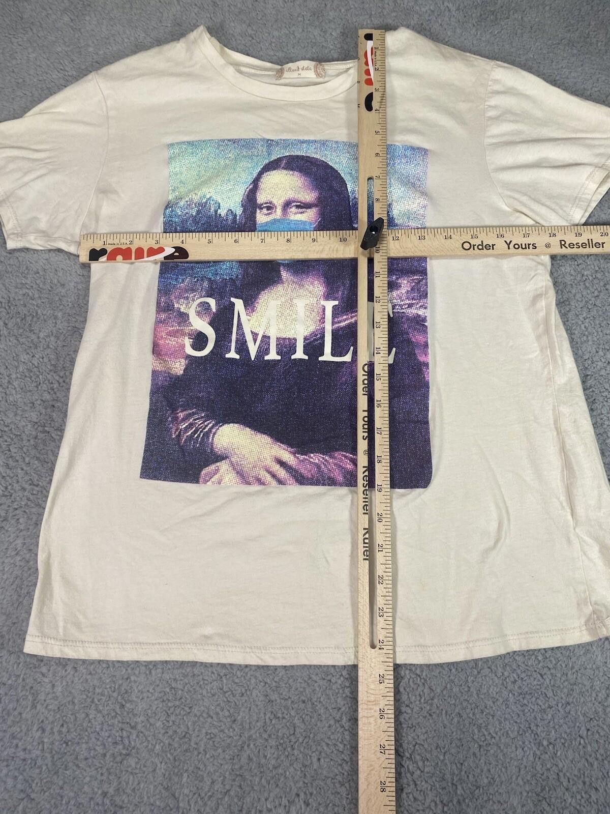 Other Alterd State Mona Lisa Women Shirt Medium Mock Flu Mask Size M / US 6-8 / IT 42-44 - 5 Thumbnail