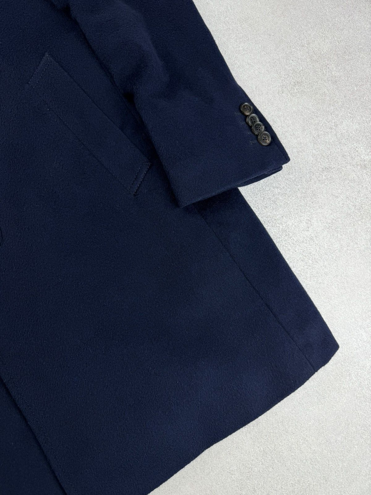 Baldessarini Baldessarini Cashmere Blend Coat Jacket Navy Blue Size US L / EU 52-54 / 3 - 2 Thumbnail