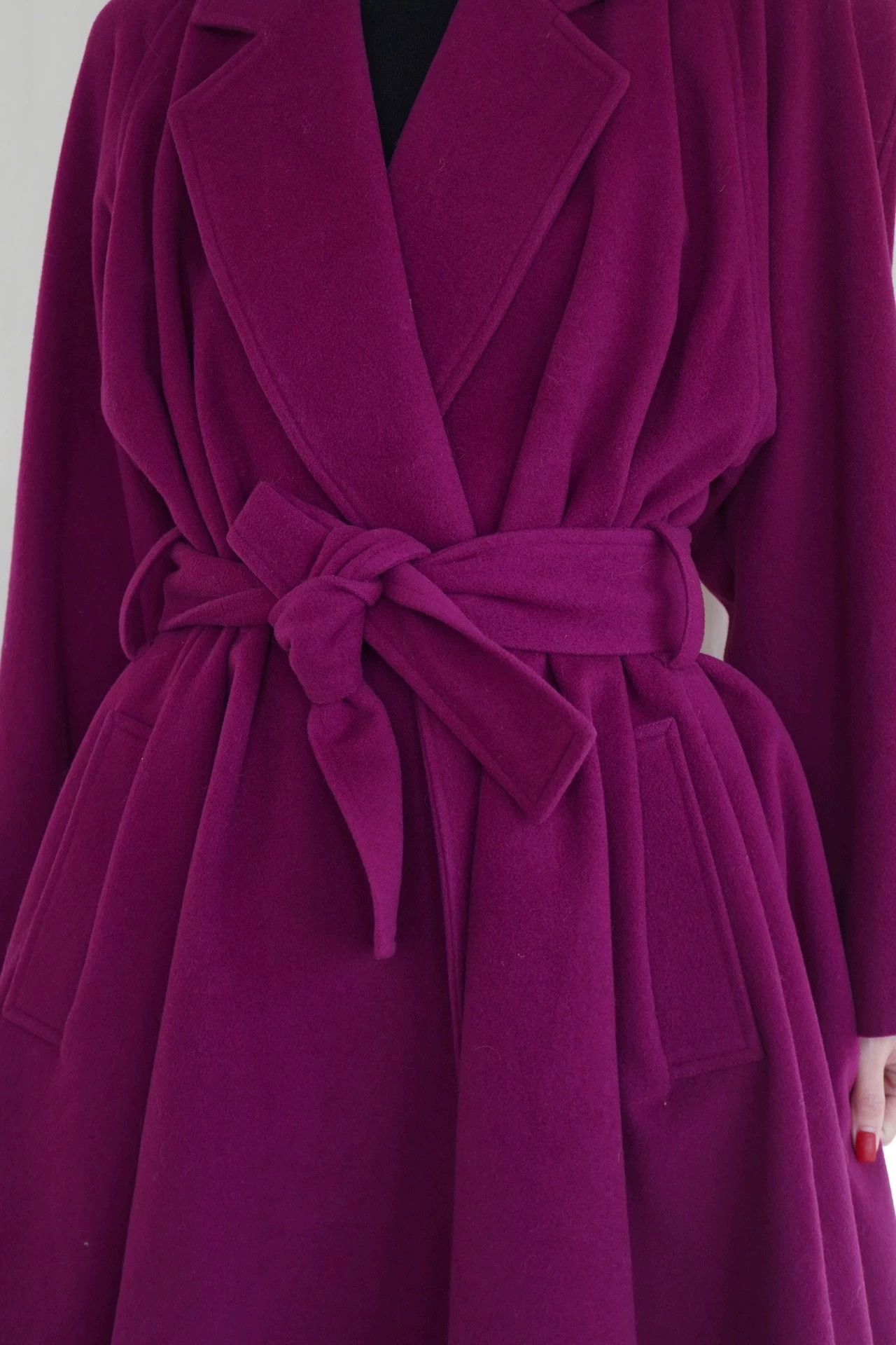 Kenzo Kenzo 1978 Intense Plum Short Robe Coat M Size M / US 6-8 / IT 42-44 - 9 Thumbnail