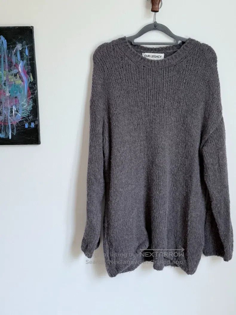 Our Legacy Our Legacy Gray open knit sweater Size XS / US 0-2 / IT 36-38 - 1 Thumbnail