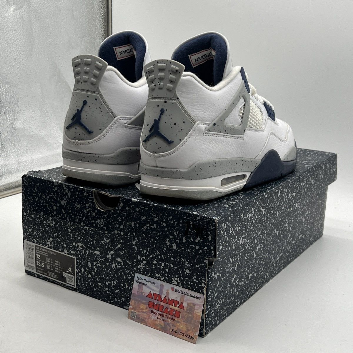 Jordan Brand Air Jordan 4 midnight navy Size US 12 / EU 45 - 5 Thumbnail