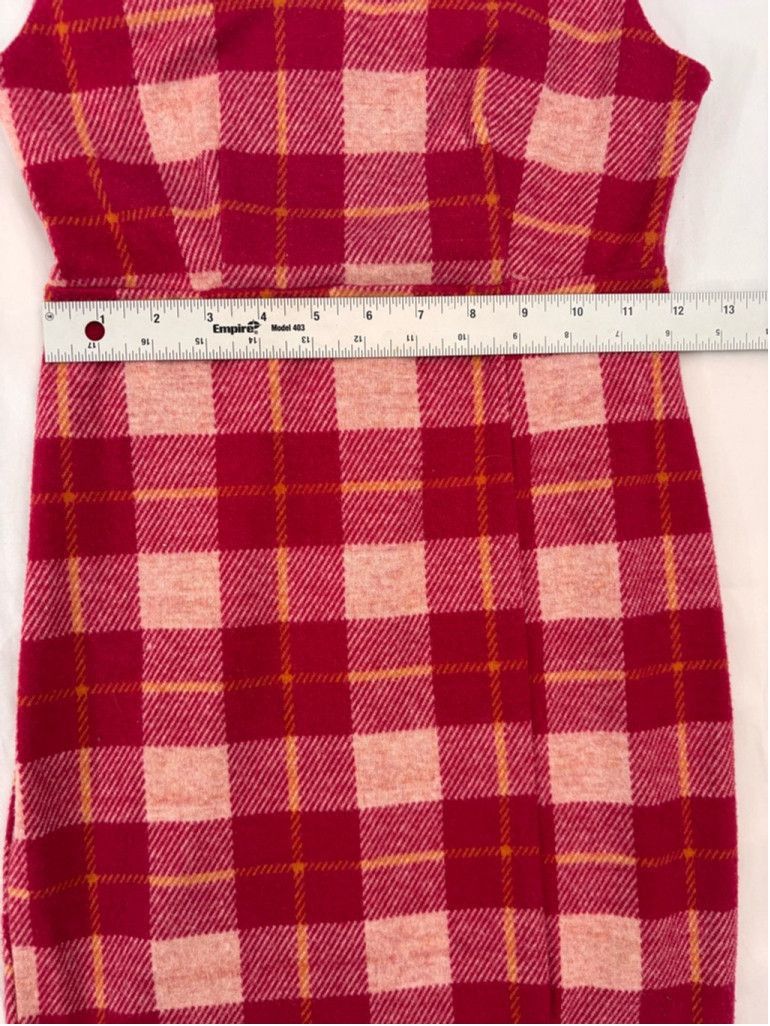 Forever 21 Women's Forever 21 Bodycon Dress Size S Red Plaid Size XS / US 0-2 / IT 36-38 - 4 Thumbnail