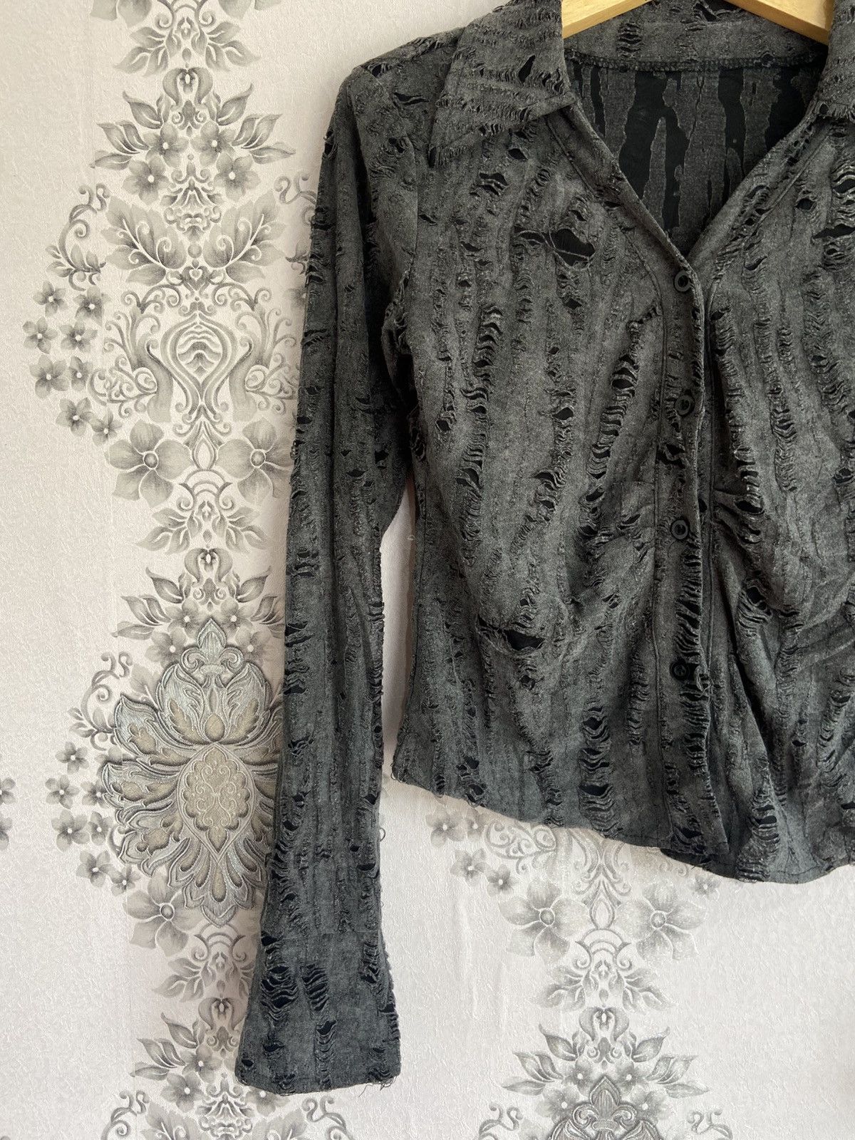 Hysteric Glamour Y2K Japanese L.G.B Style Avant Garde Distressed Longsleeve Size US L / EU 52-54 / 3 - 4 Thumbnail