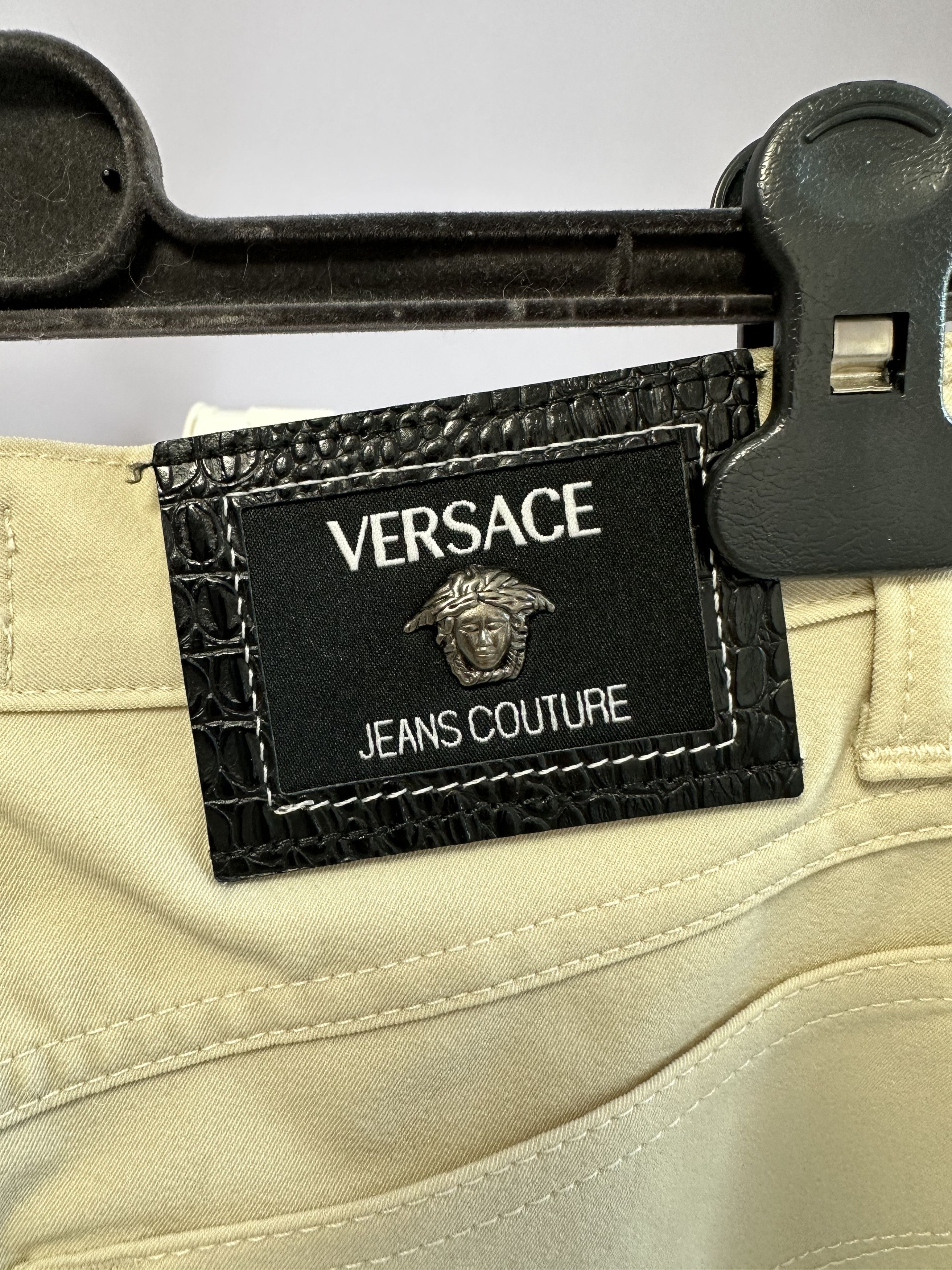 Versace Jeans Couture × Vintage Versace Jeans Couture Nos Medusa beige Size 28" / US 6 / IT 42 - 5 Thumbnail