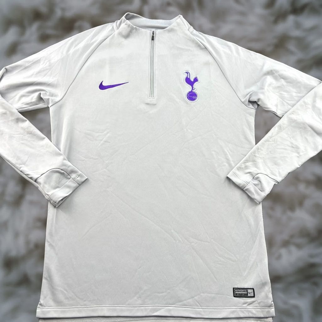 Nike Tottenharm 2018 2019 Drill Top 1/4 Zip Mens Medium Football Nike Training Gray Shirt Sports Football Nike Mens M Gray Size US M / EU 48-50 / 2 - 1 Thumbnail