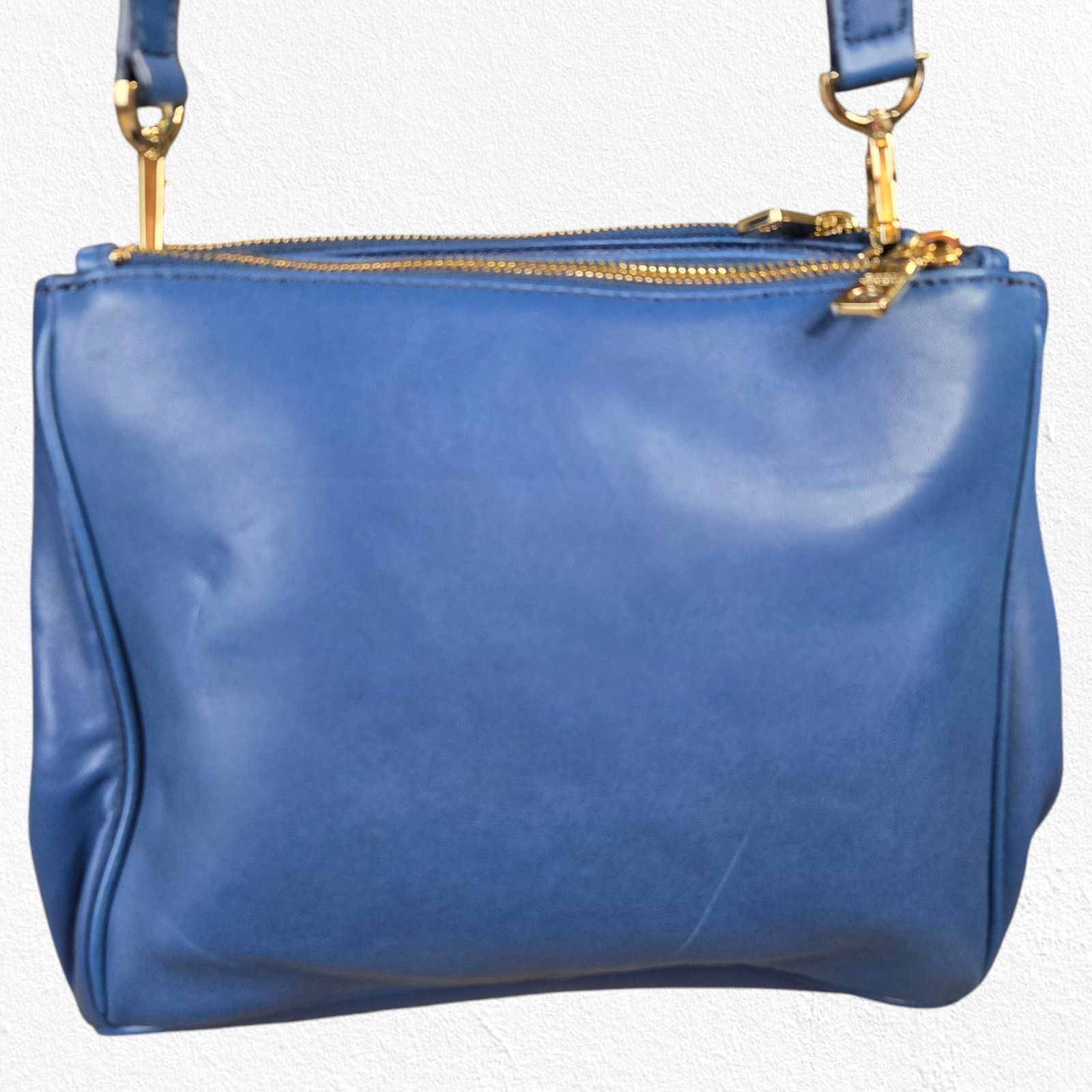 DKNY DKNY Blue Leather Crossbody Bag Adjustable Strap Size ONE SIZE - 5 Thumbnail