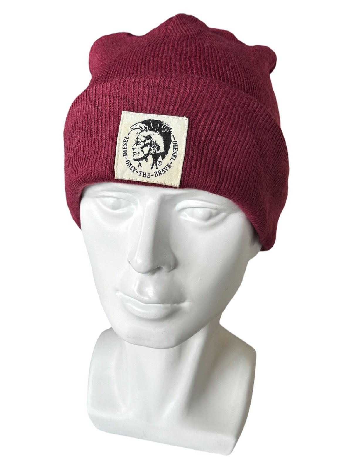 14th Addiction × Diesel × Japanese Brand Diesel Mohawk Punk Bondage Logo Beanie Hats Size ONE SIZE - 1 Thumbnail