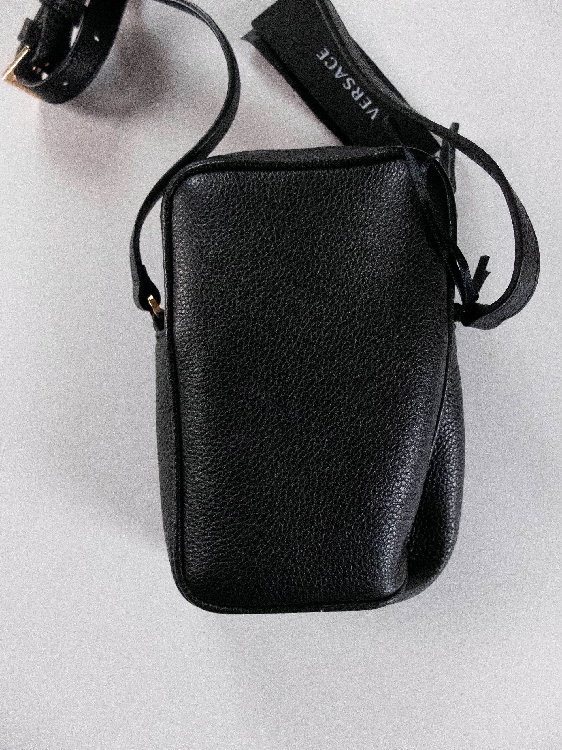 Versace VERSACE La Medusa black leather mini crossbody bag Size ONE SIZE - 8 Thumbnail